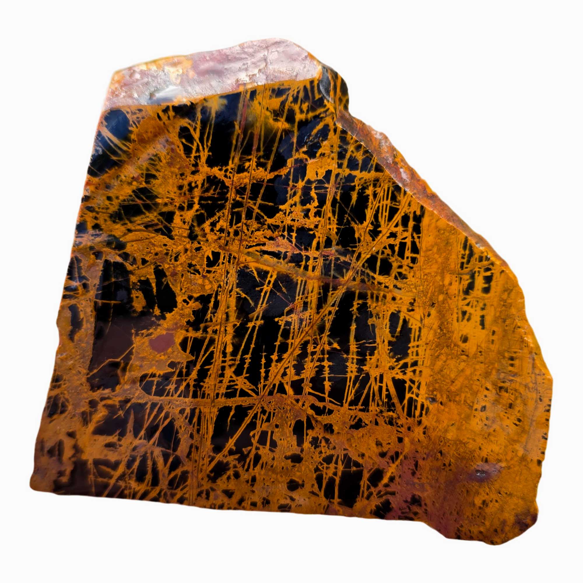 Pilbara Jasper Slab - Coffee Spiderweb Pattern Western Australia! #3694-Photo4