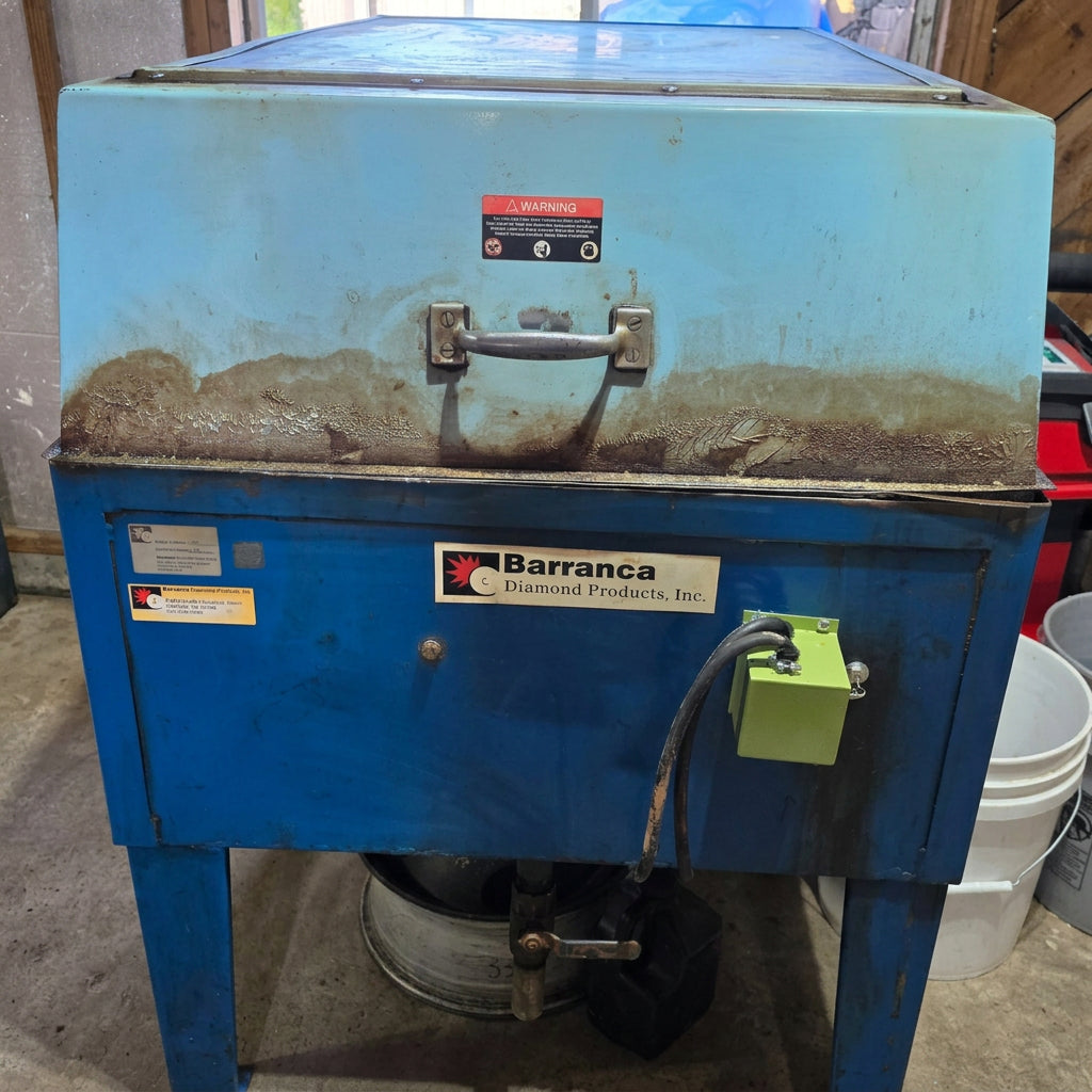 A used Barranca Diamond 18 inch lapidary rock saw.