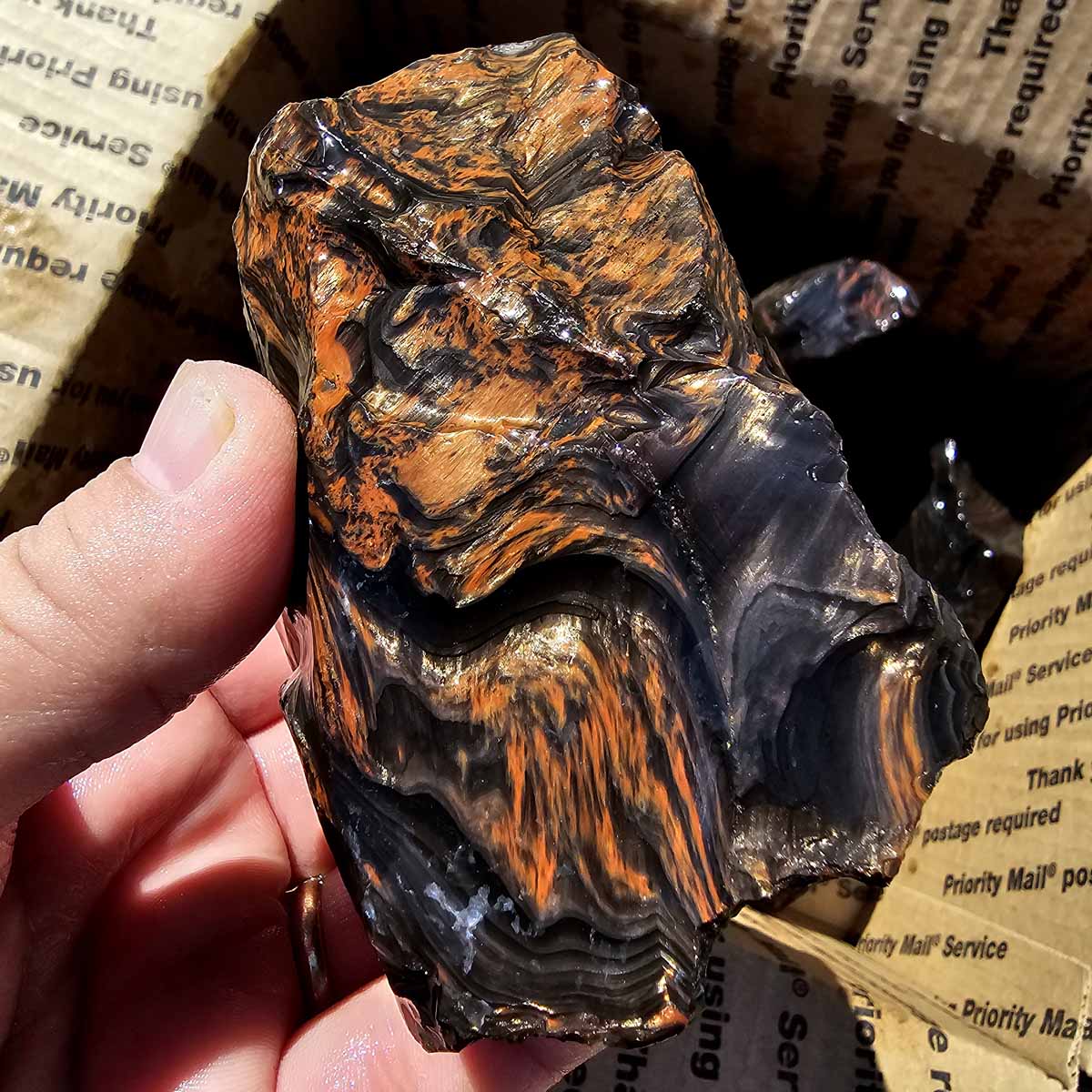 Tri-Flow Mix Old Stock Oregon Obsidian Rough Flatrate!