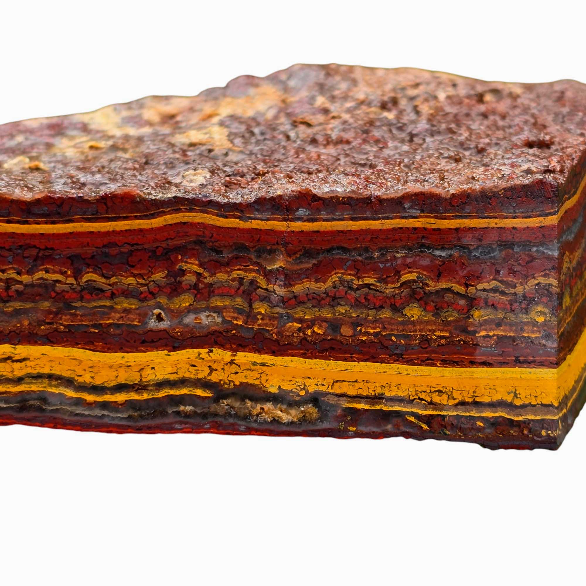 Apple Valley Jasper Lapidary Cutting Rough Chunk Stone Cut Face