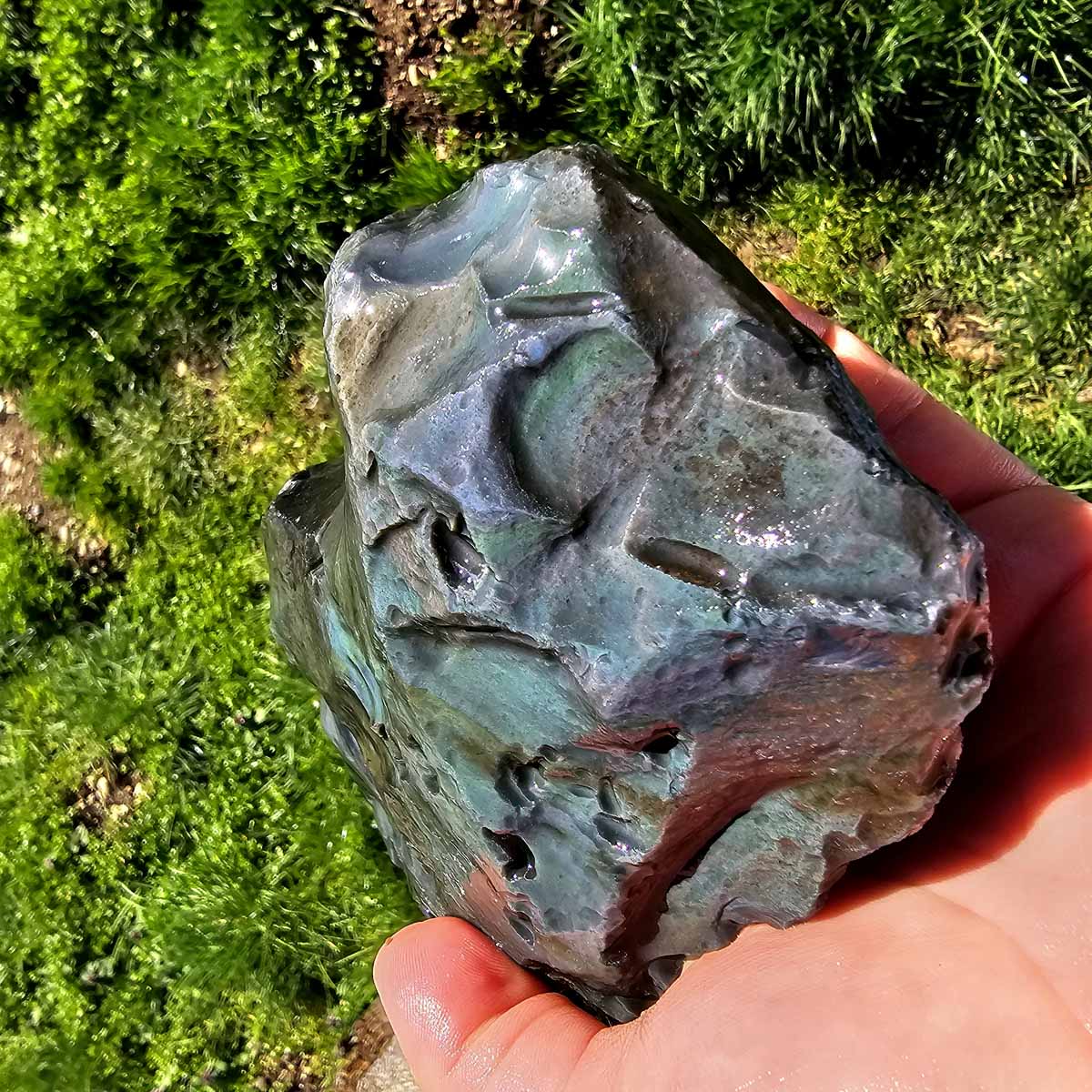 Mexican Jalisco Rainbow Obsidian Cutting Rough Box!