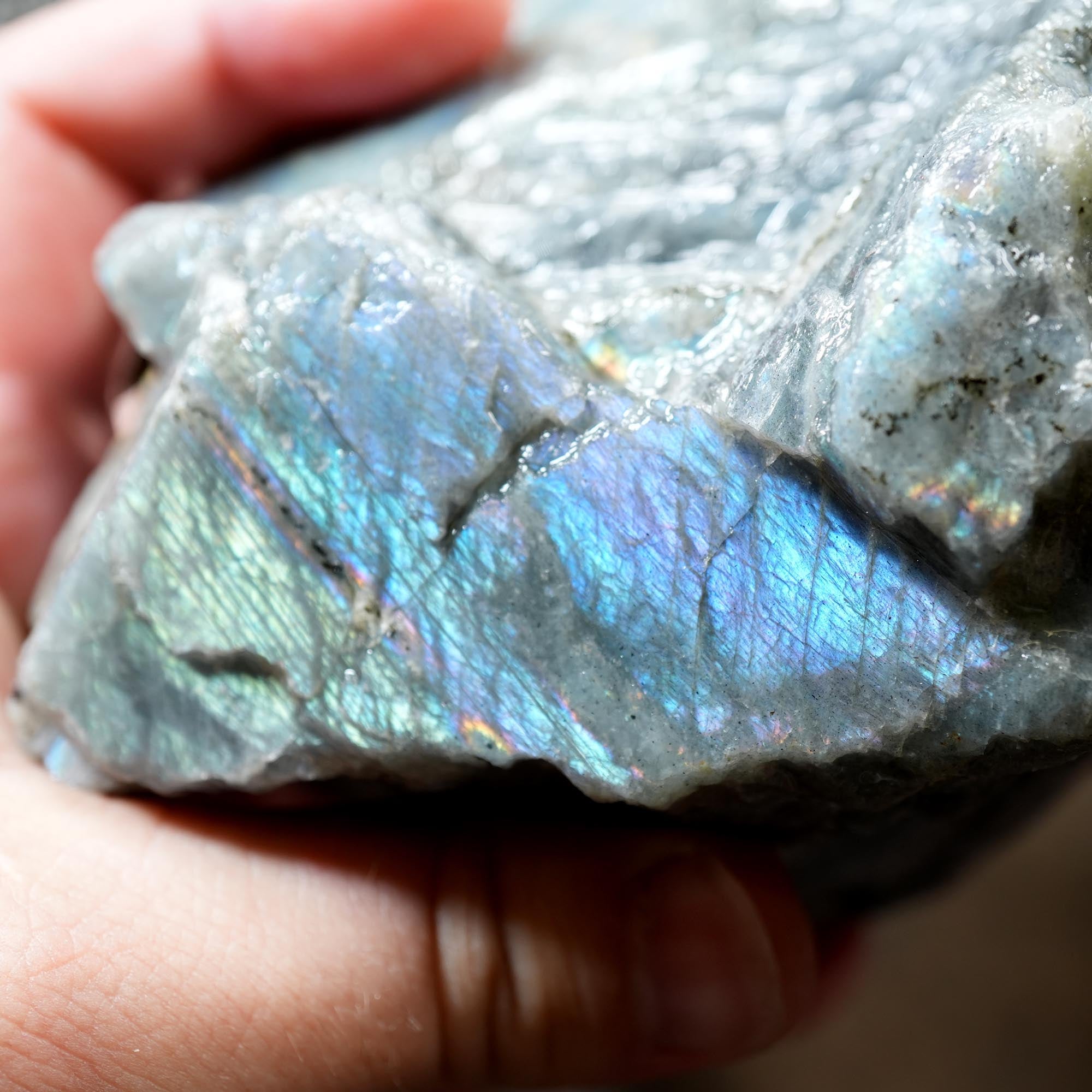 Labradorite Cutting Rough Mix Flatrate - Rare Colored & Fire Flash