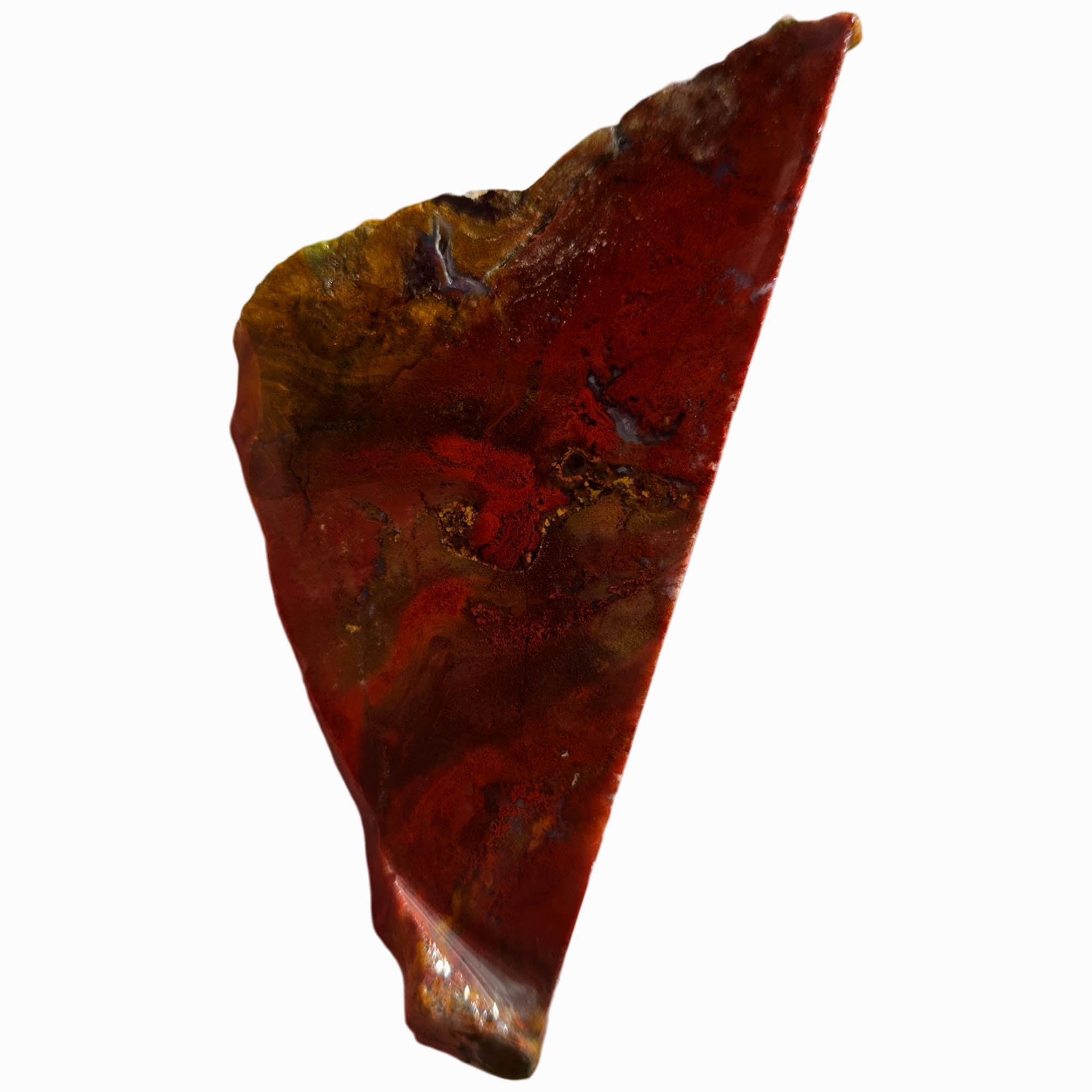 Carey Plume Agate Slab - Classic Red Moss Pattern Oregon #3729-Photo2