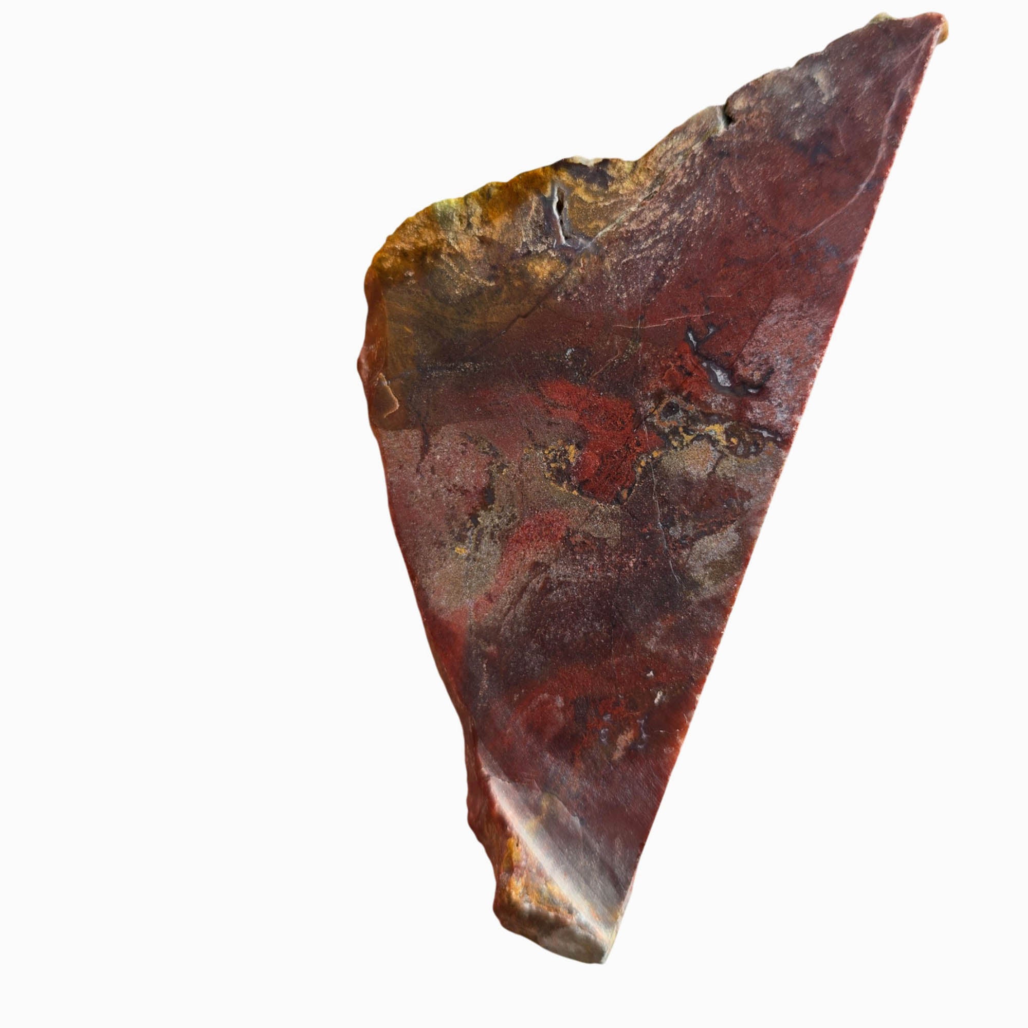 Carey Plume Agate Slab Dry - Classic Red Moss Pattern Oregon #3729-Photo4