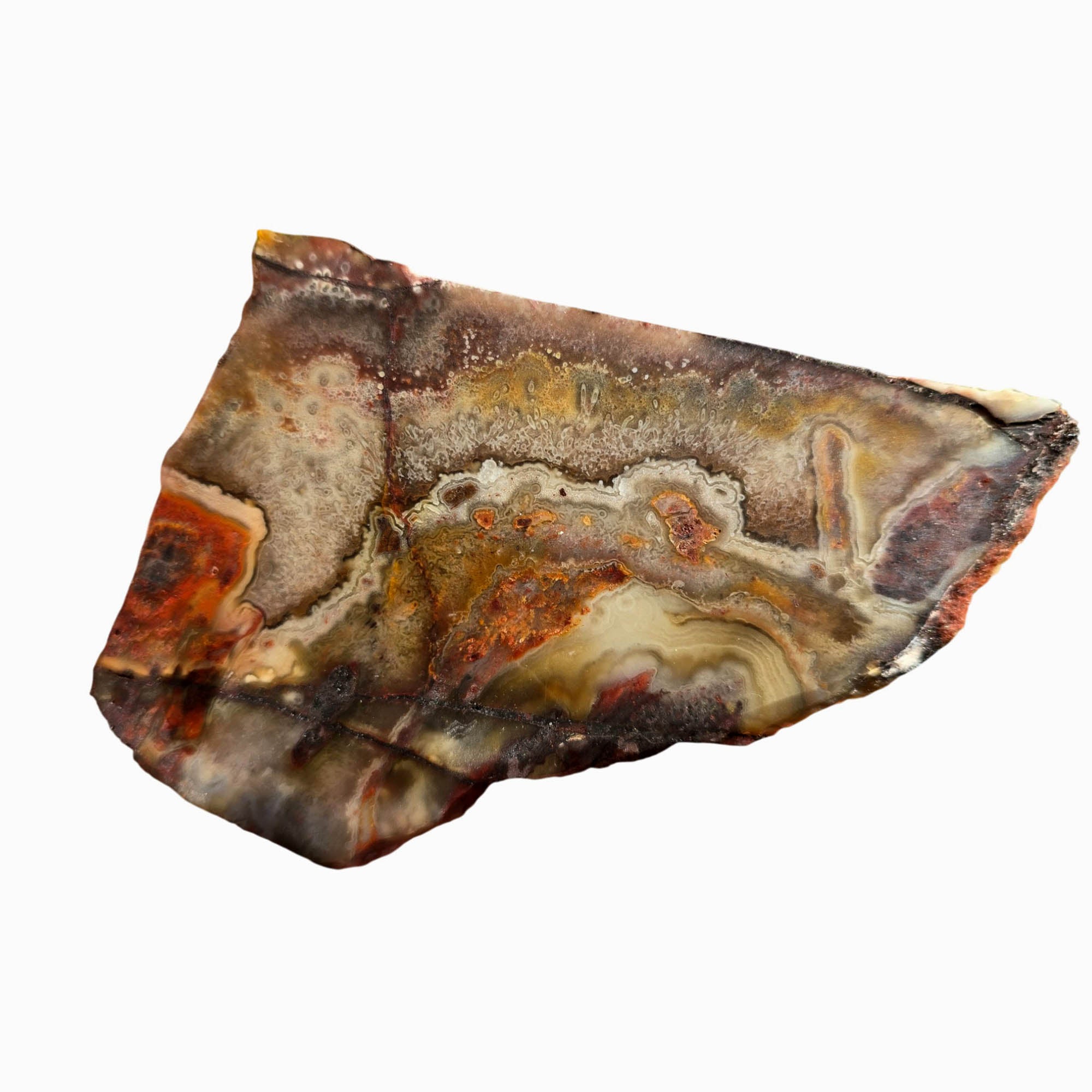 Sarape Jasper Slab Dry – Creamy Firework Crazy Lace Mexican Pattern #3730-Photo4