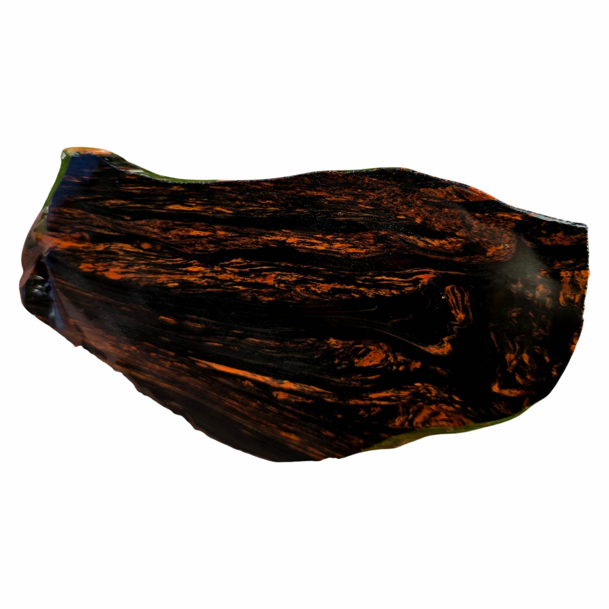 Tri-Flow Obsidian Slab – Swirling Mahogany Flow Pattern Glass Butte #3741-Photo5