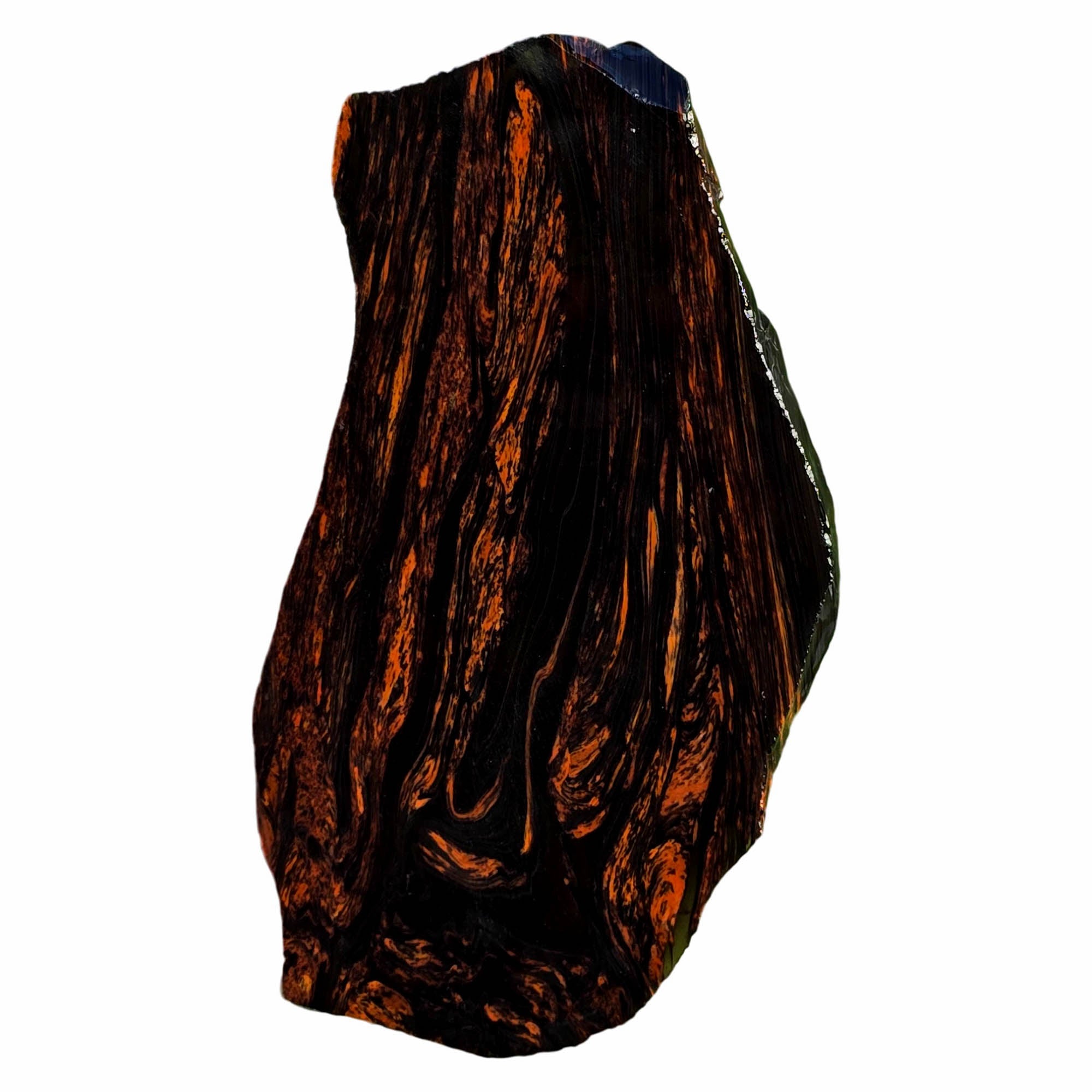 Tri-Flow Obsidian Slab – Swirling Mahogany Flow Pattern Glass Butte #3741-Photo7