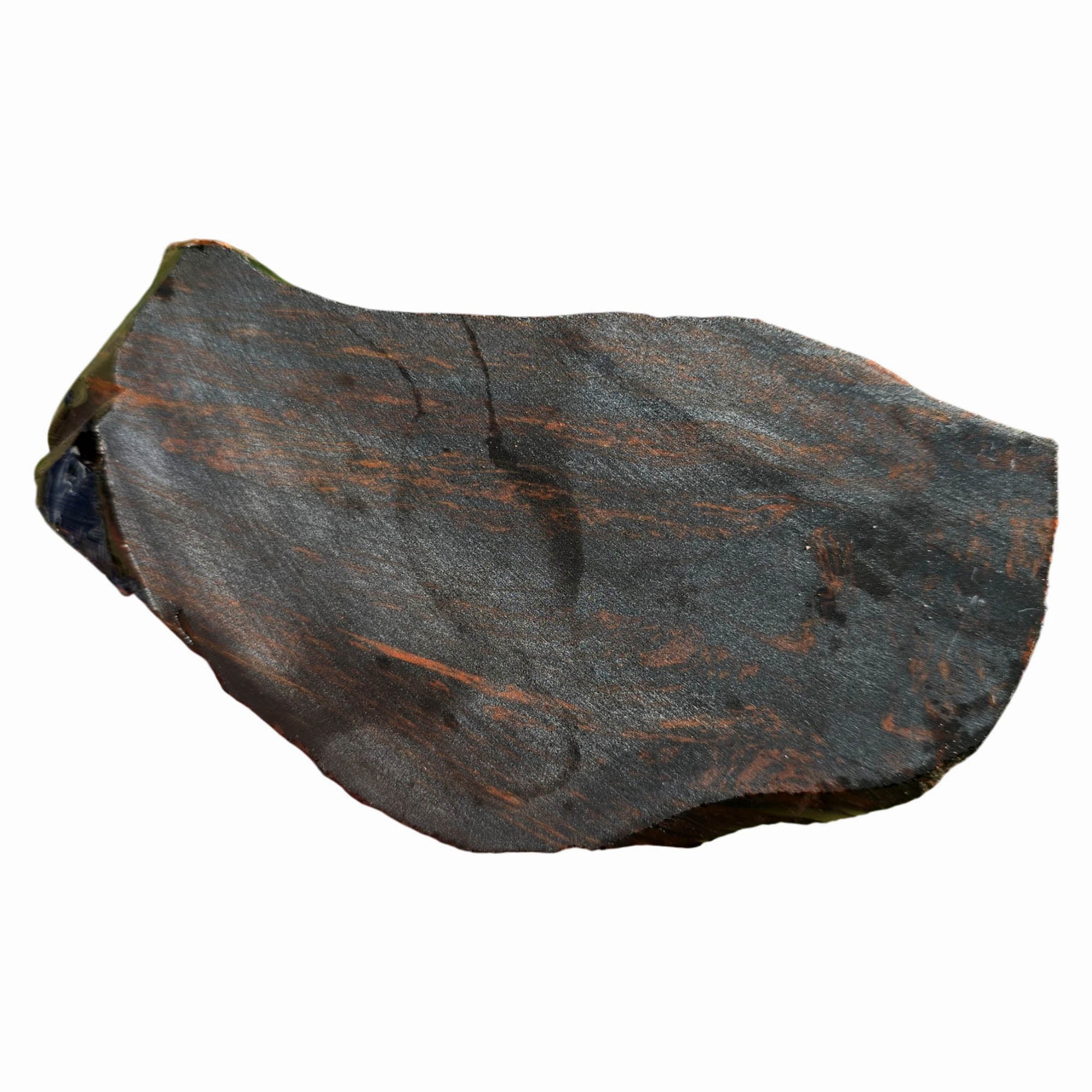 Tri-Flow Obsidian Slab Dry – Swirling Mahogany Flow Pattern Glass Butte #3741-Photo8