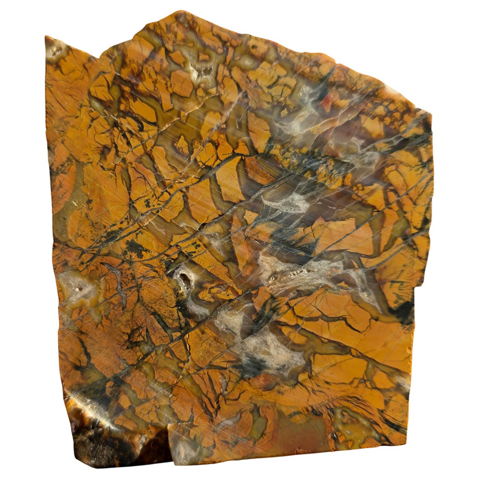 Stone Canyon Jasper Slab Dry – Brecciated Agate Rivers Creamy Pattern #3758-Photo4