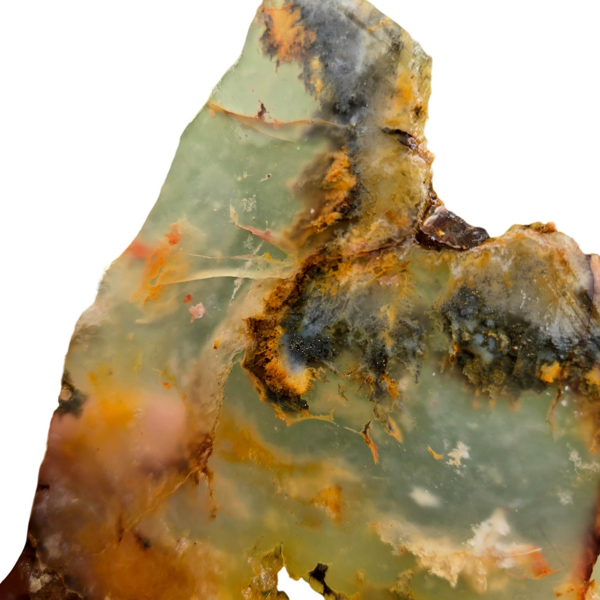 Regency Rose Plume Agate Slab – Black White Wispy Plume Carnelian #3769-Photo4