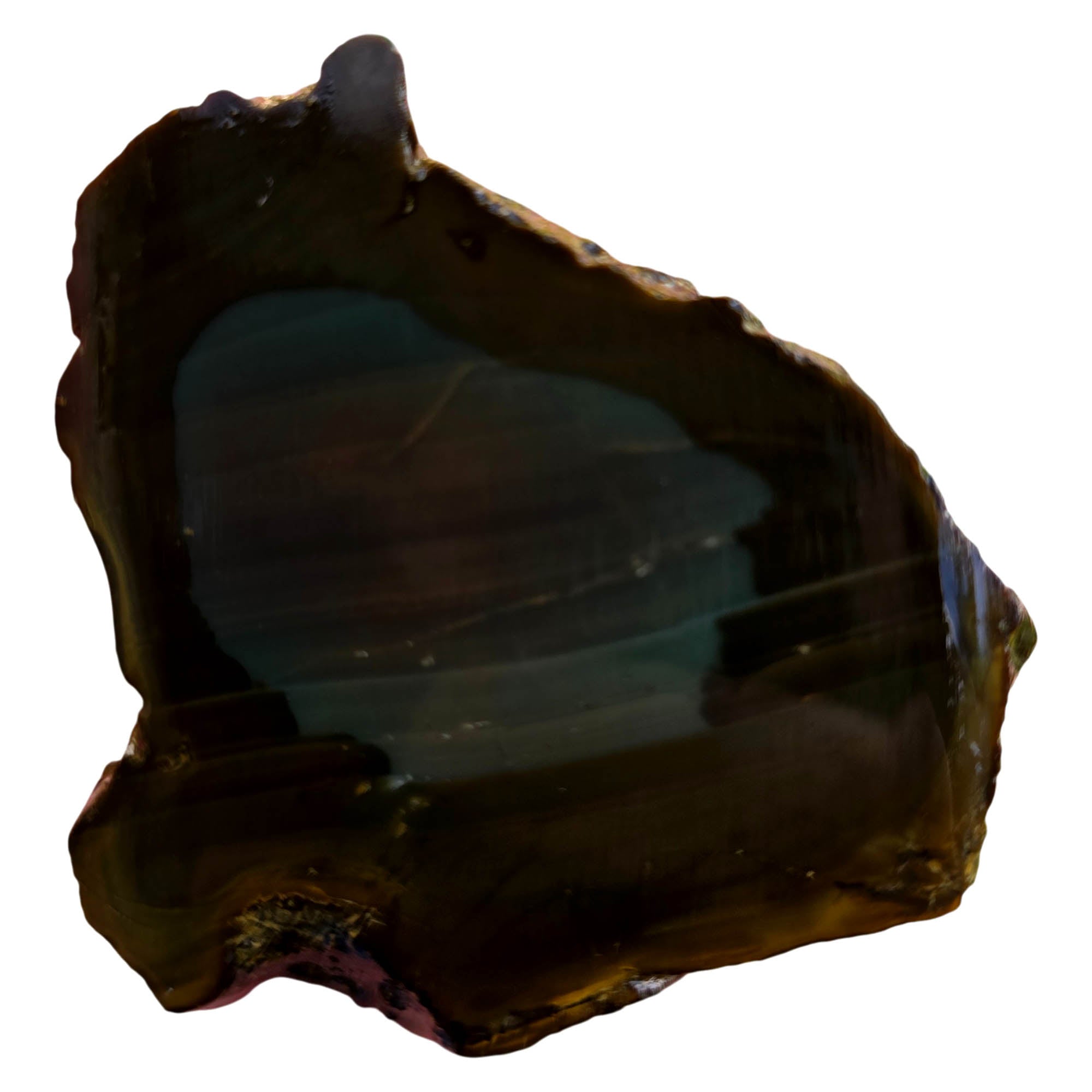 Royal Imperial Jasper Slab – Dark Blue Tint Egg Orb Pattern #3776-Photo2