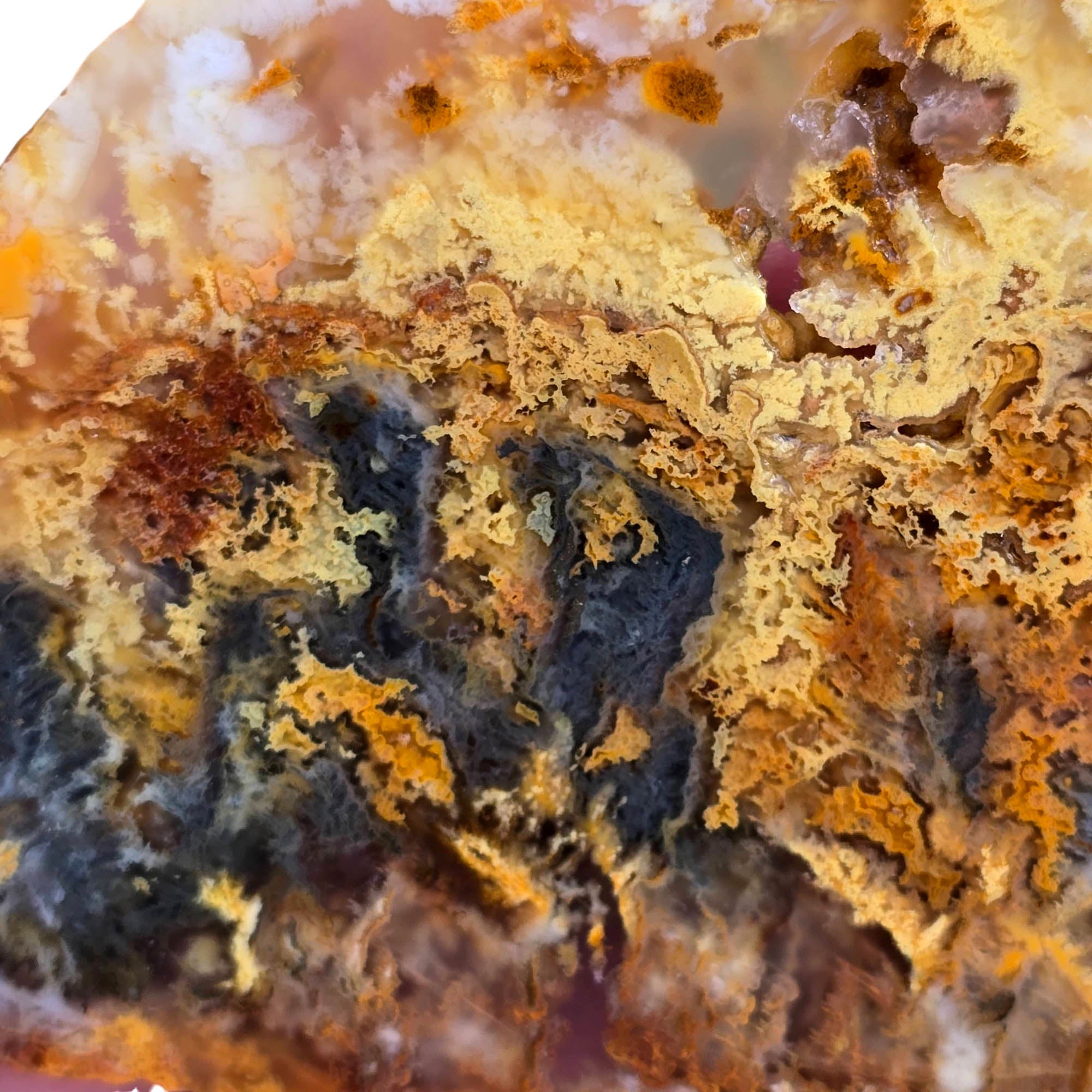 Regency Rose Plume Agate Slab – Hematite Red Smoky Fiery #3783-Photo2