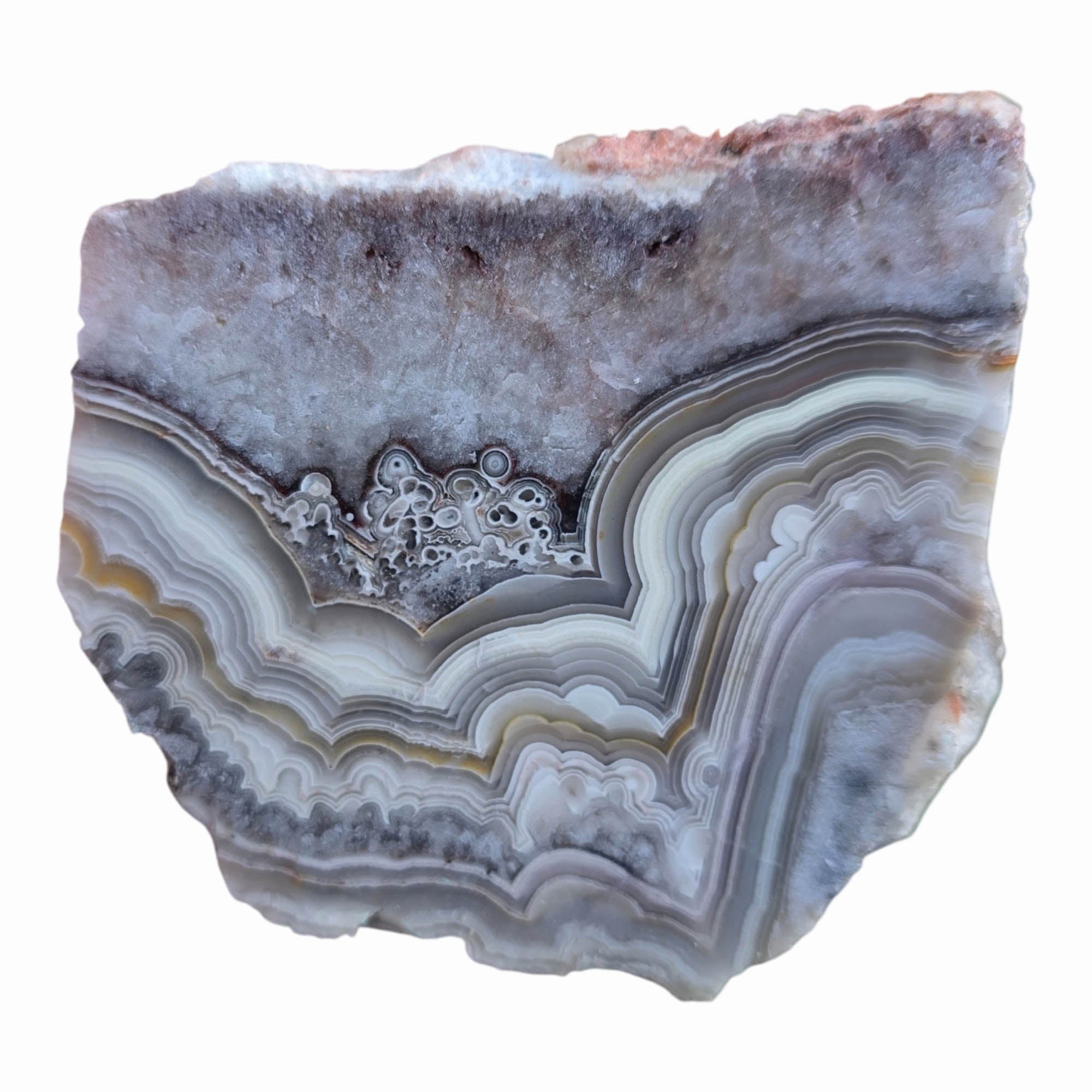 Crazy Lace Agate Slab Dry – Sharp Well-Defined Lace Patterns Mexico #3785-Photo4