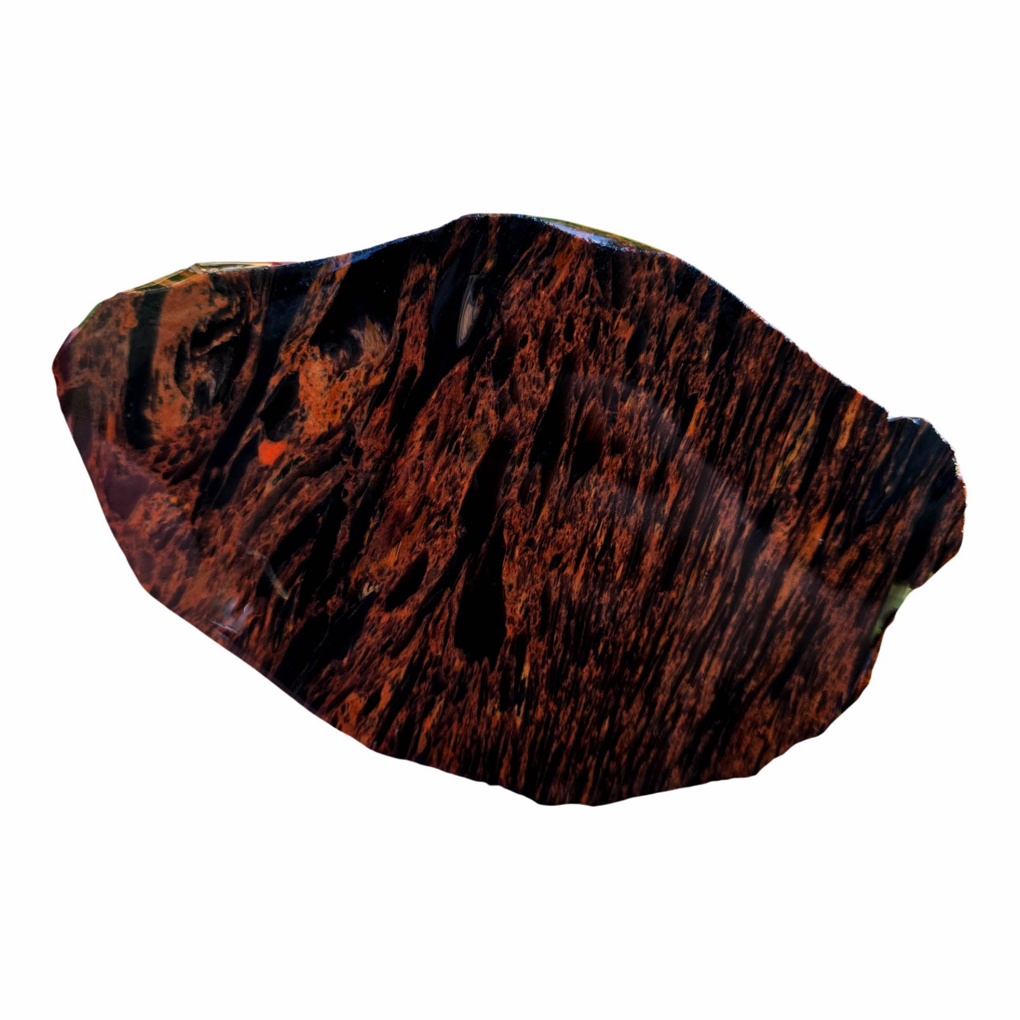 Tri-Flow Obsidian Slab – Mahogany Multiple Flows Glass Butte #3788-Photo3