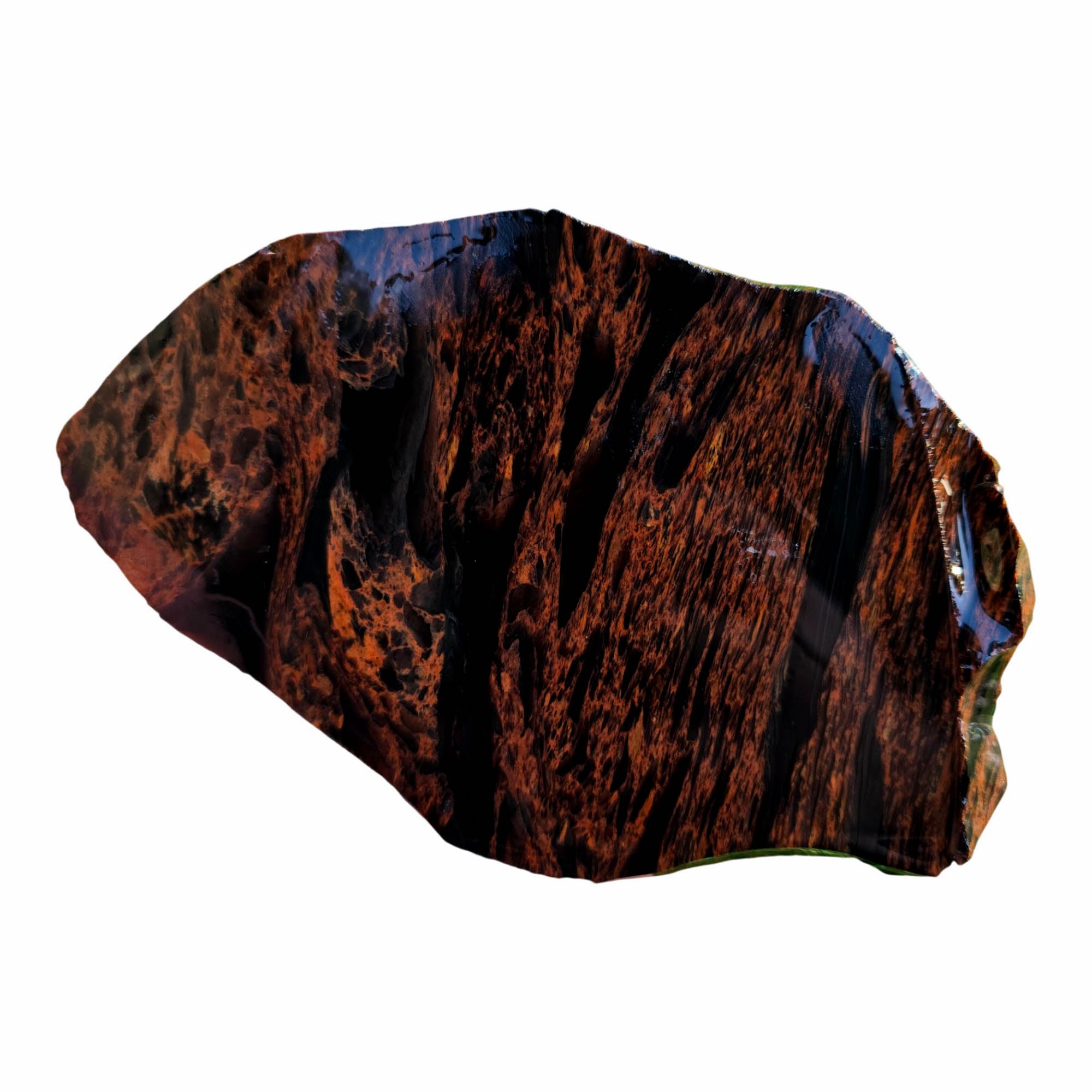 Tri-Flow Obsidian Slab – Mahogany Multiple Flows Glass Butte #3788-Photo4