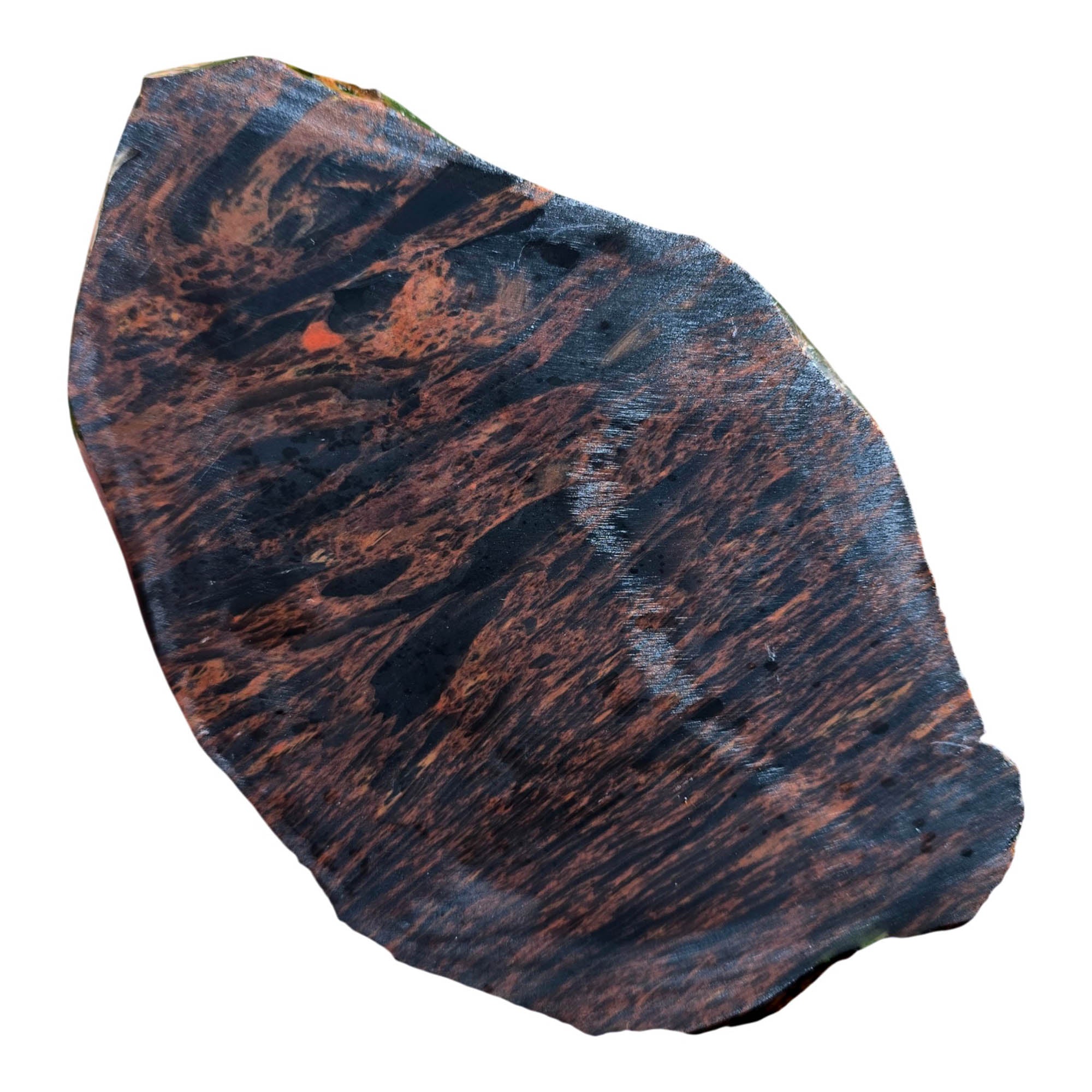Tri-Flow Obsidian Slab Dry – Mahogany Multiple Flows Glass Butte #3788-Photo5