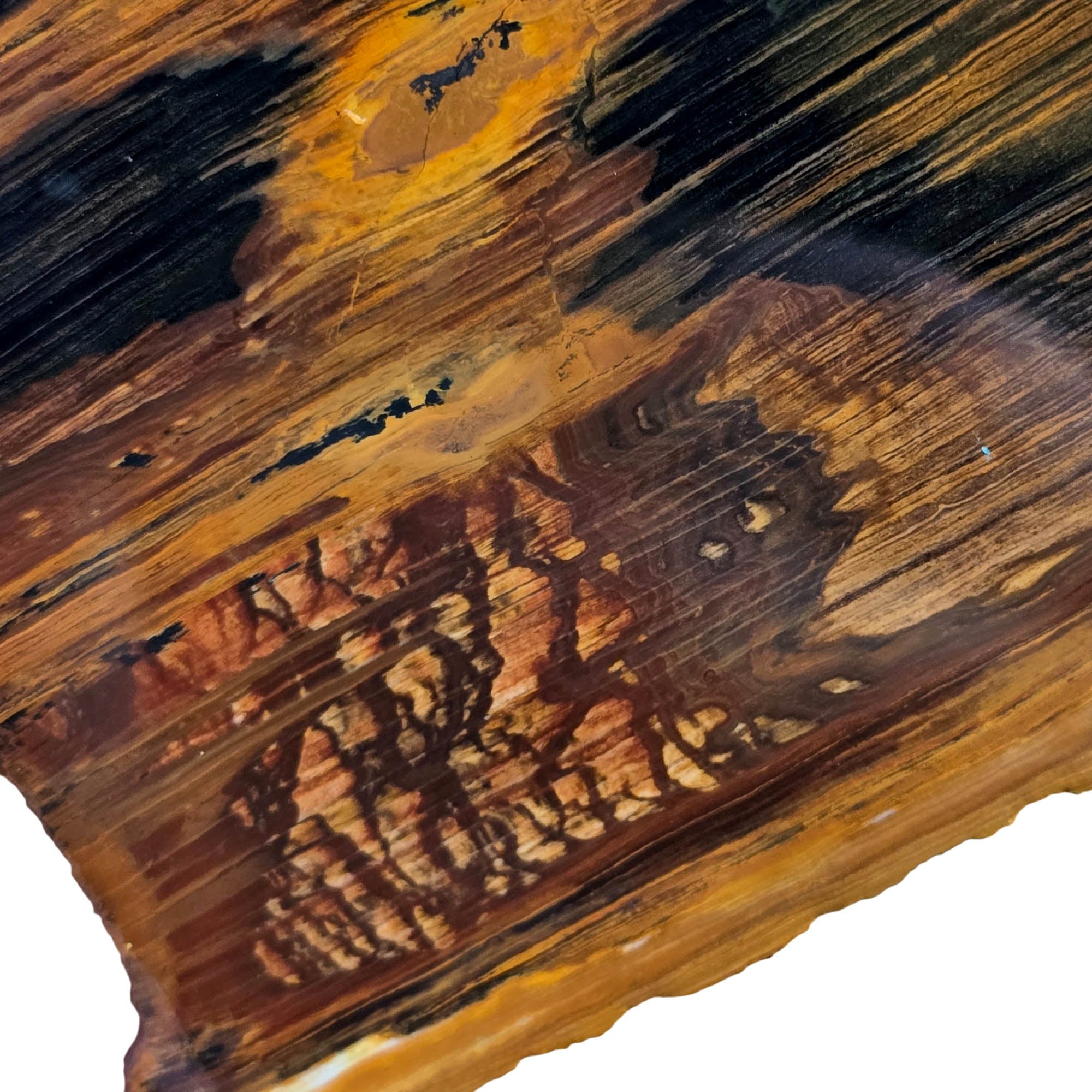 Biggs Picture Jasper Slab - Coffee Cream Lake Moon Scene #3802-Photo2