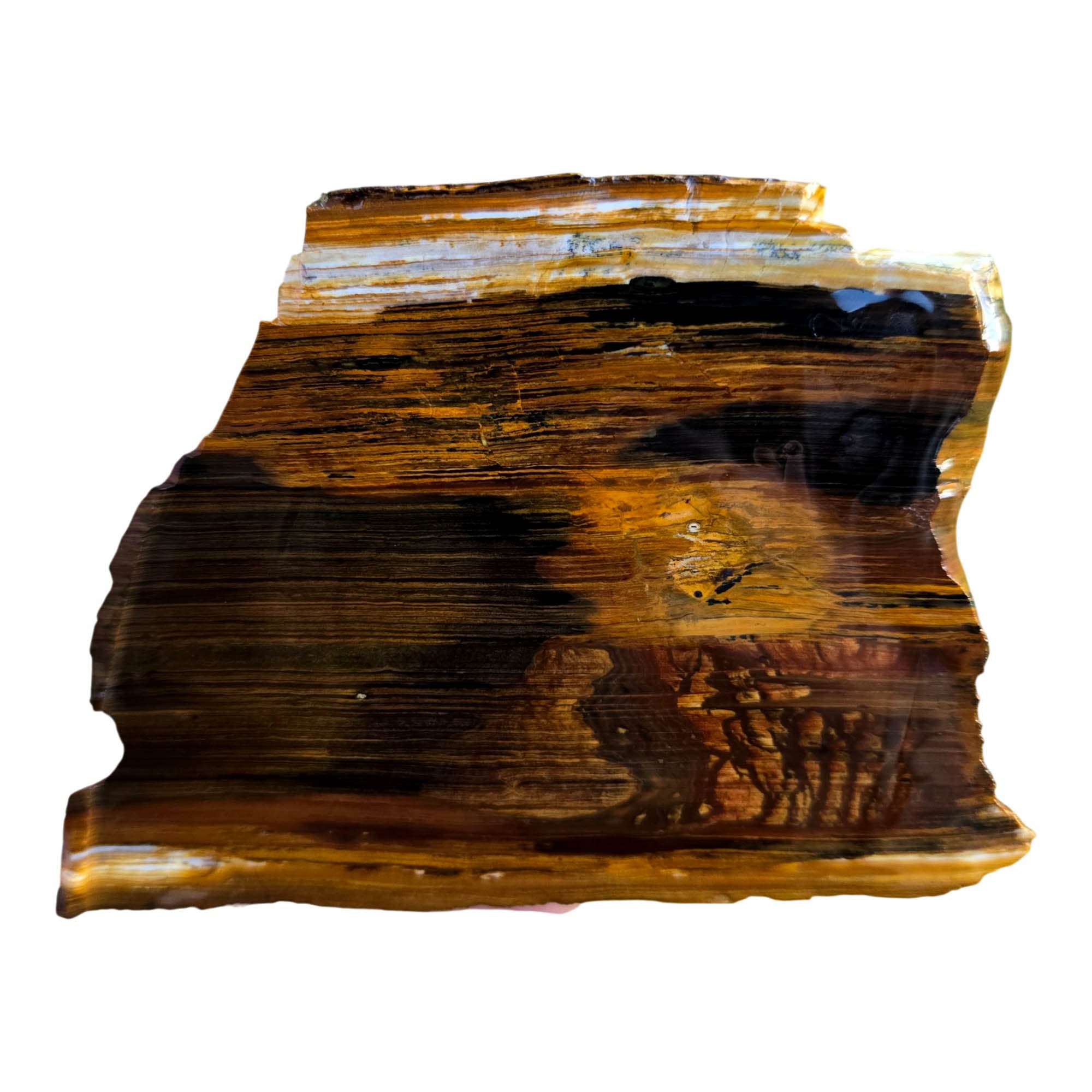 Biggs Picture Jasper Slab - Coffee Cream Lake Moon Scene #3802-Photo5