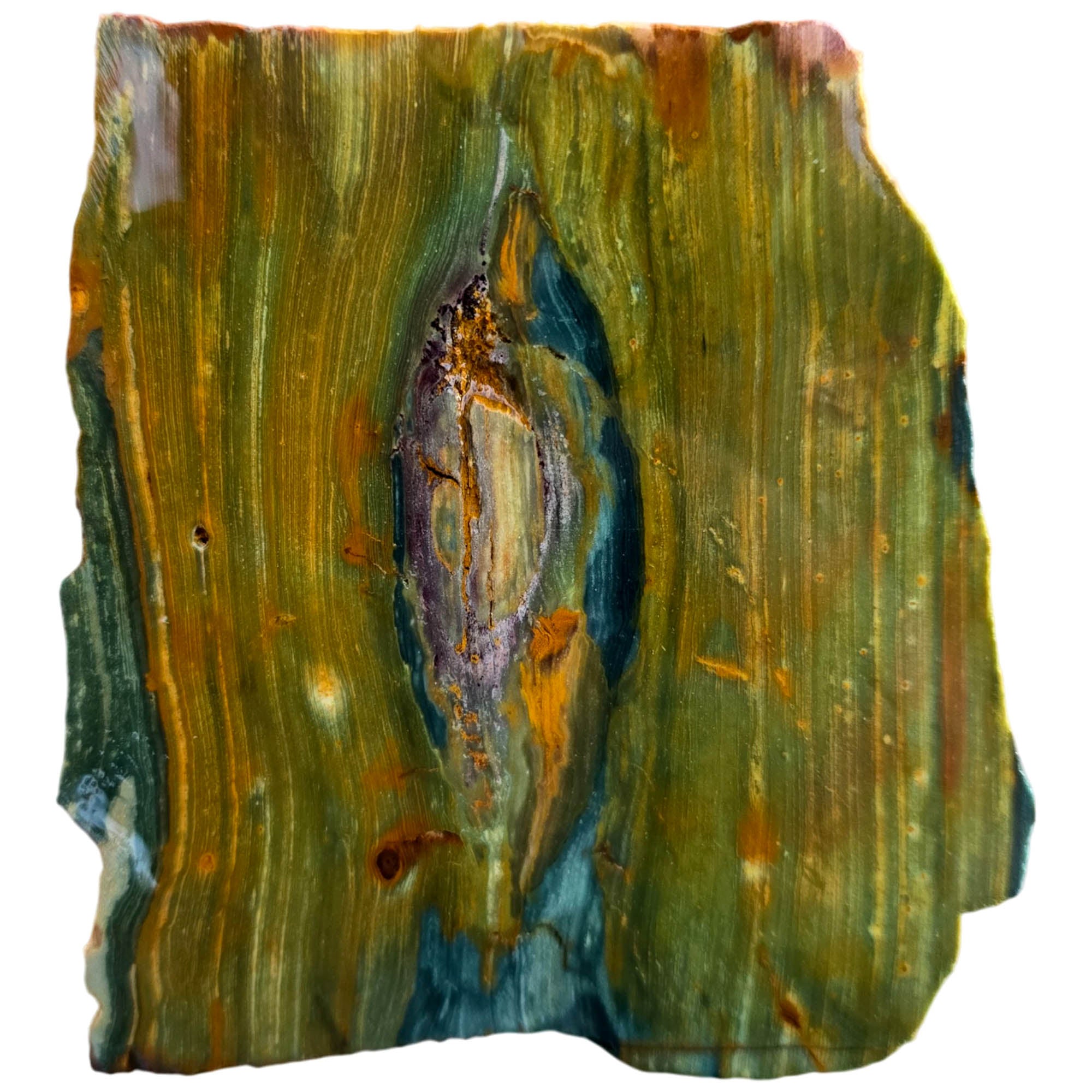 Gary Green Jasper Slab - Eye Formation Pattern Oregon Classic #3810-Photo3