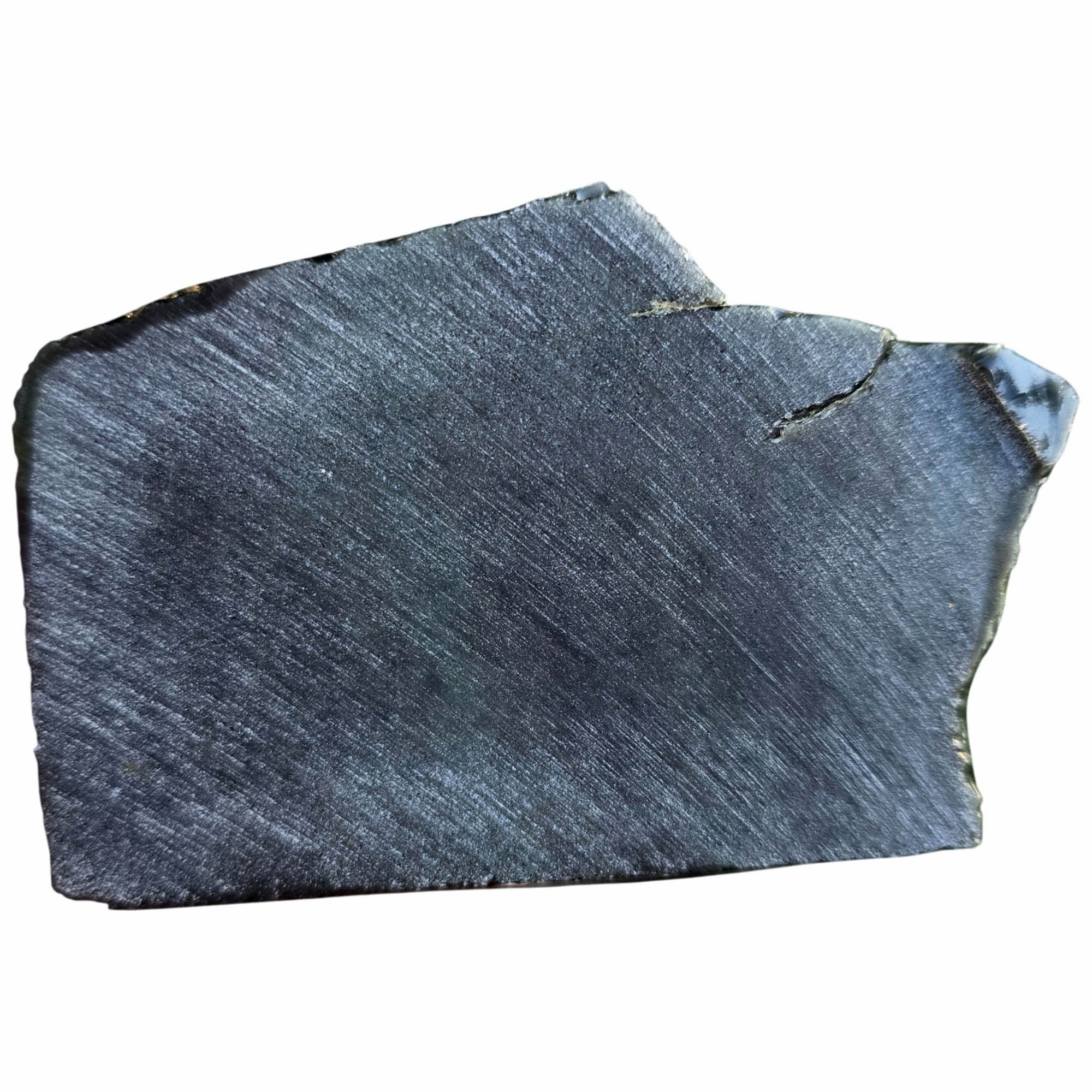 Mexican Velvet Obsidian Slab Dry - Multicolor Banding Green Gold Purple #3814-Photo6