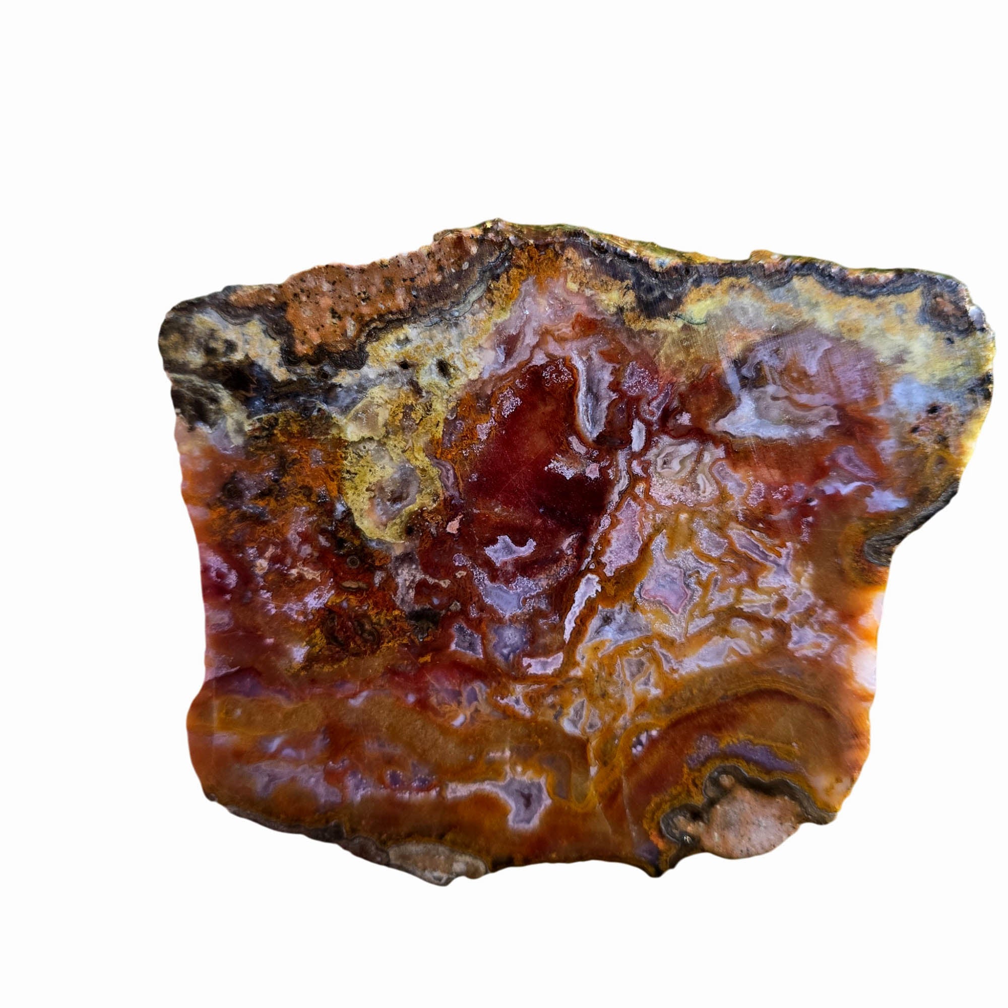 Agua Nueva Agate Slab - Static Moss Fortified Druzy Designer #3817-Photo1