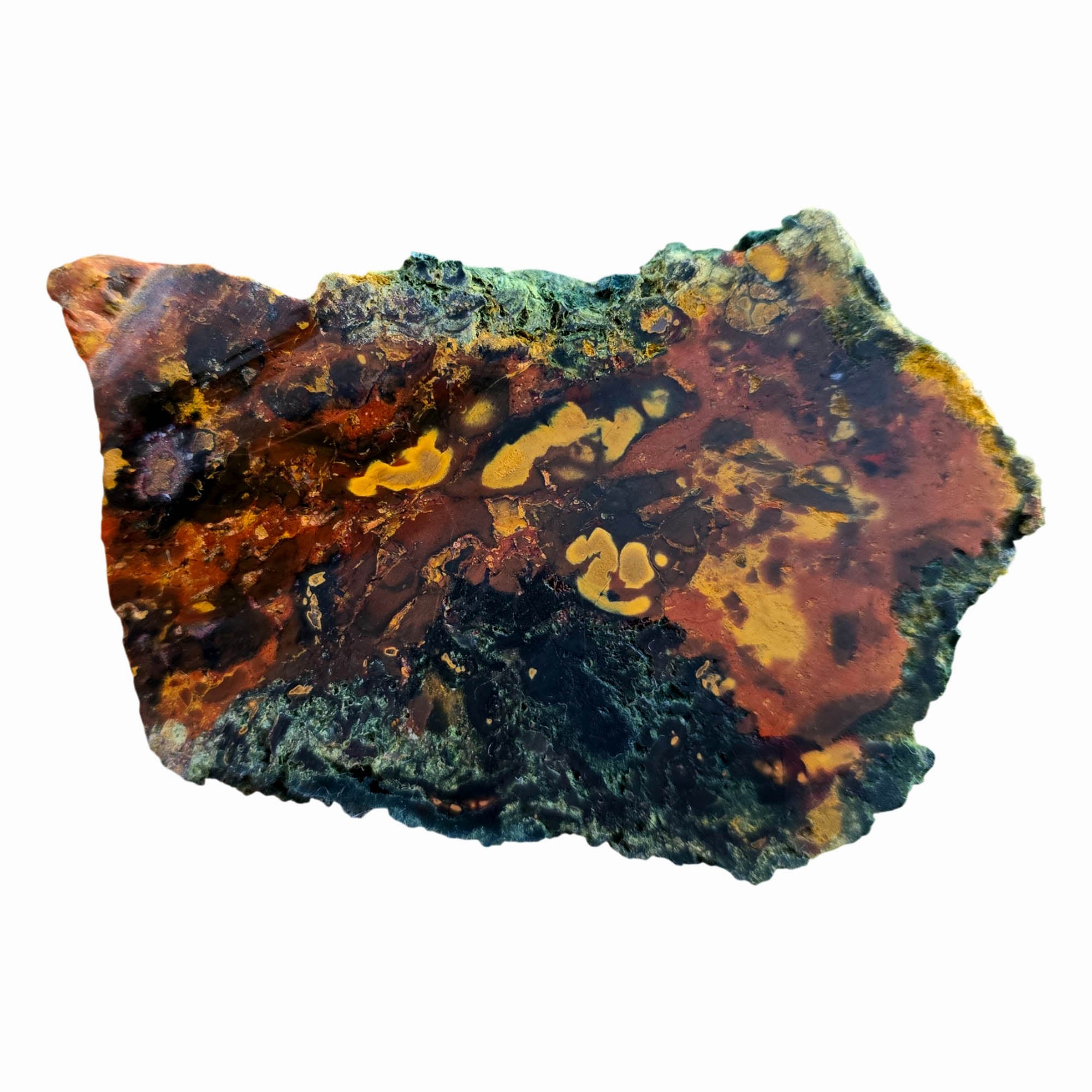Kaleidoscope Jasper Slab - Floating Orb Pattern - Oregon Discovery