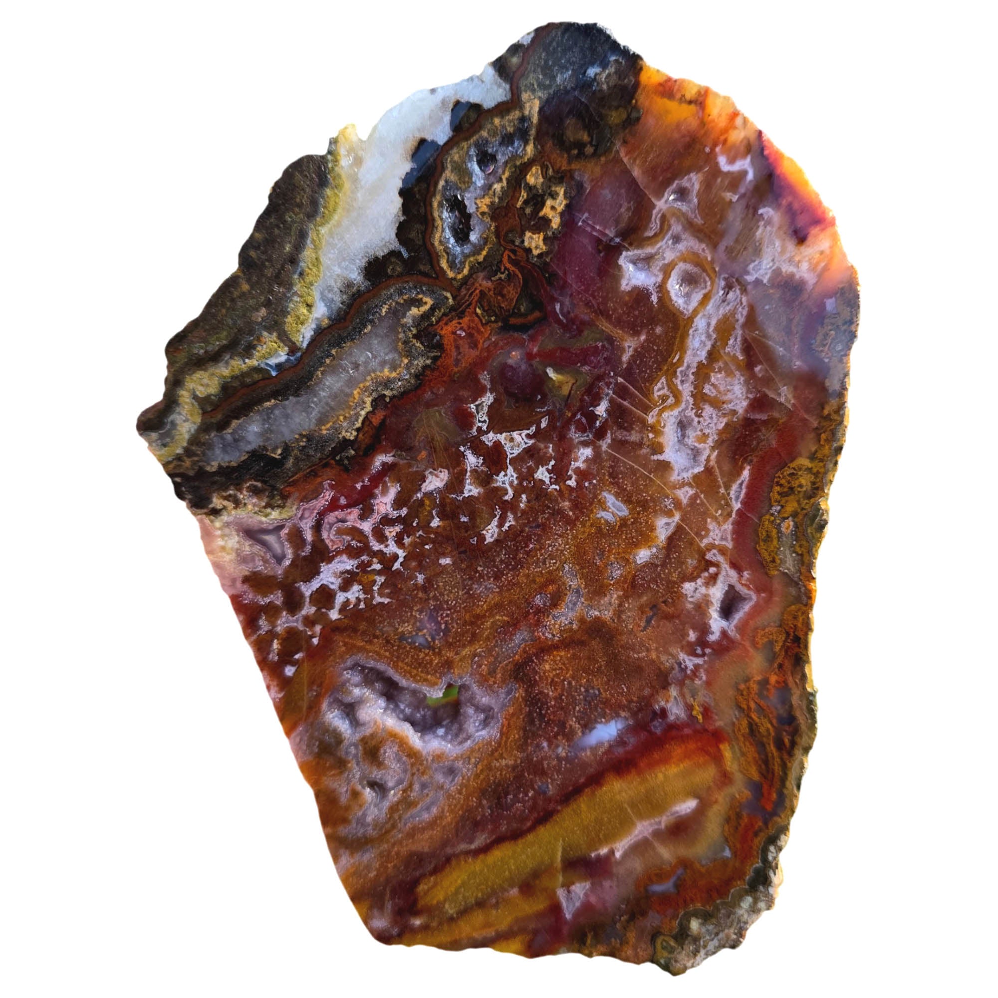 Agua Nueva Agate Slab – Sparkling Quartz Inclusions Designer Grade #3831-Photo4