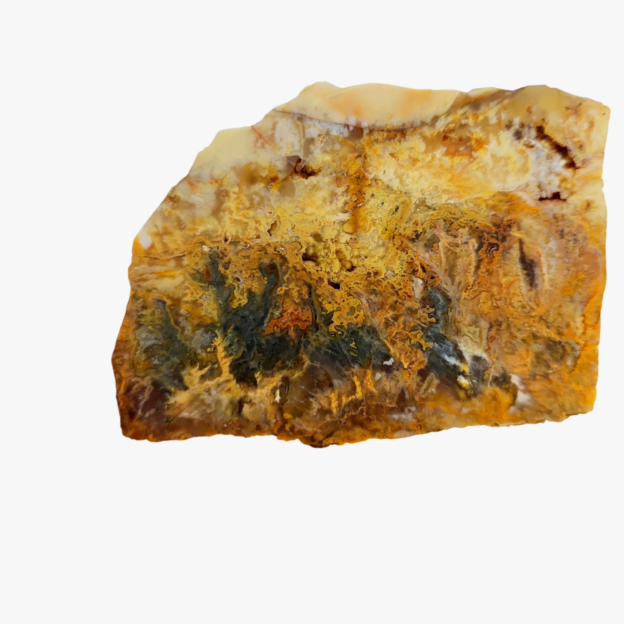 Regency Rose Plume Agate Slab Dry – Oregon Rare Drusy Pockets #3843-Photo4