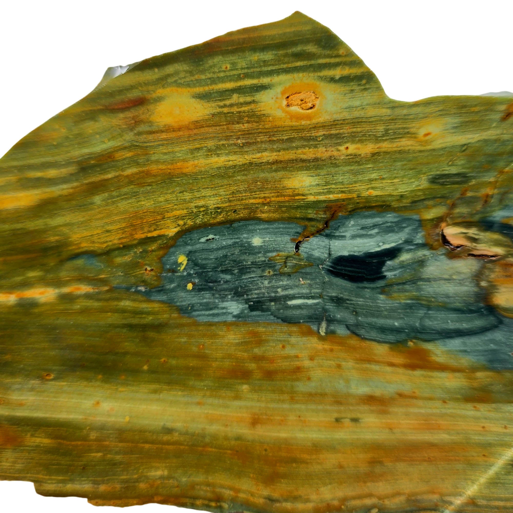 Gary Green Jasper Slab - Desert Oasis Moon Stars Pattern! #3864-Photo2