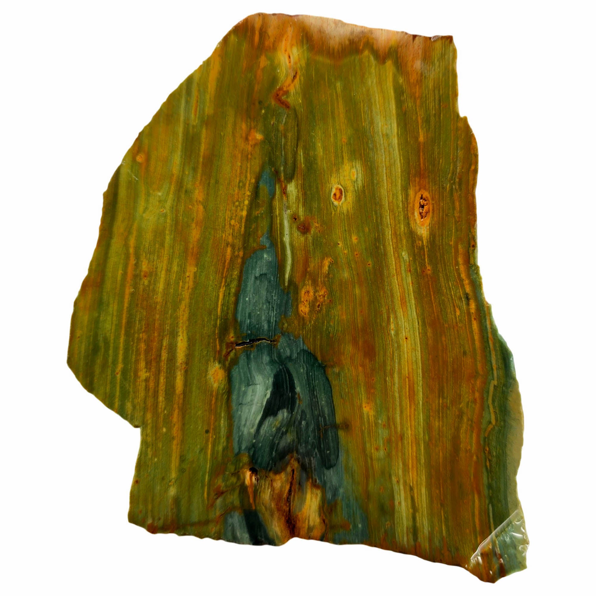 Gary Green Jasper Slab - Desert Oasis Moon Stars Pattern! #3864-Photo3