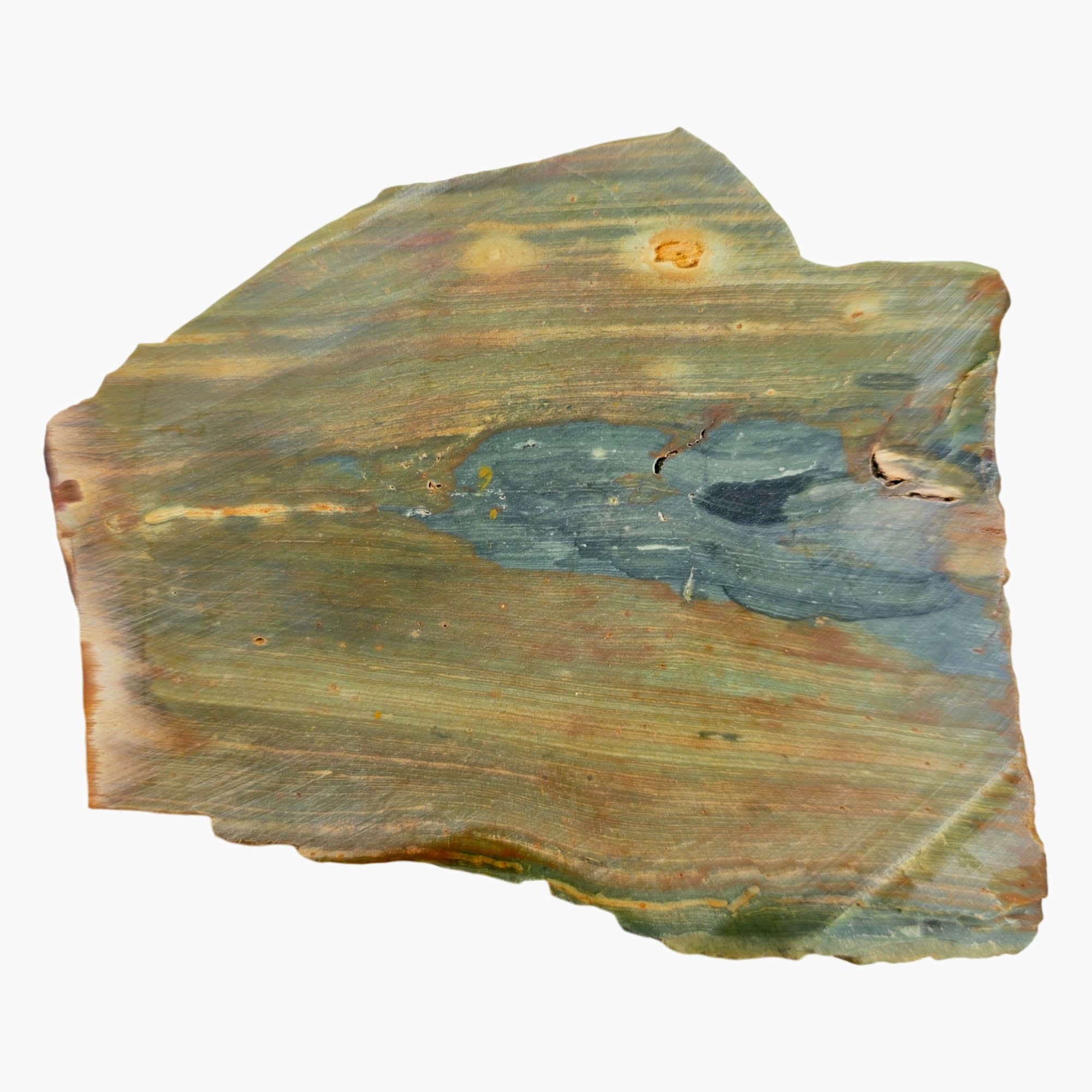 Gary Green Jasper Slab Dry - Desert Oasis Moon Stars Pattern! #3864-Photo4