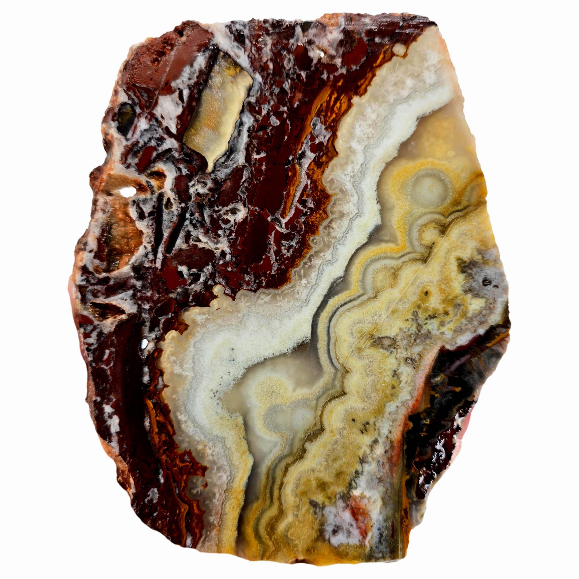 Flor de Durazno Lace Agate Slab – Heavenly Cloud Peach Lace! #3893-5