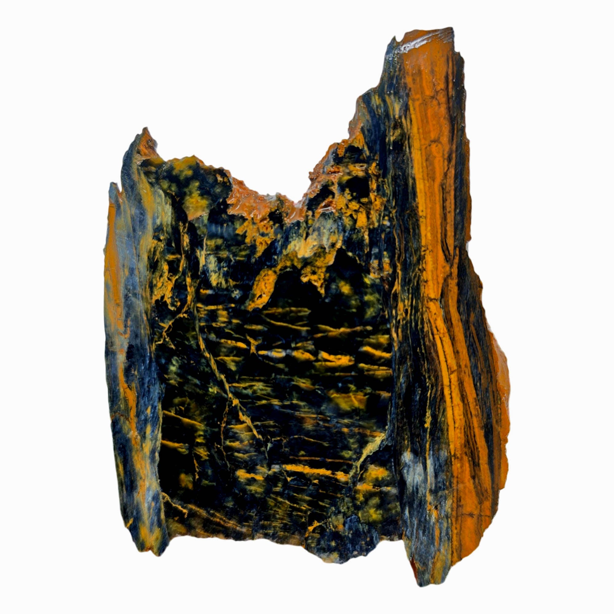 Nellite Slab Magnificent Blue Gold Chatoyancy Pietersite Relative #3896-Photo4