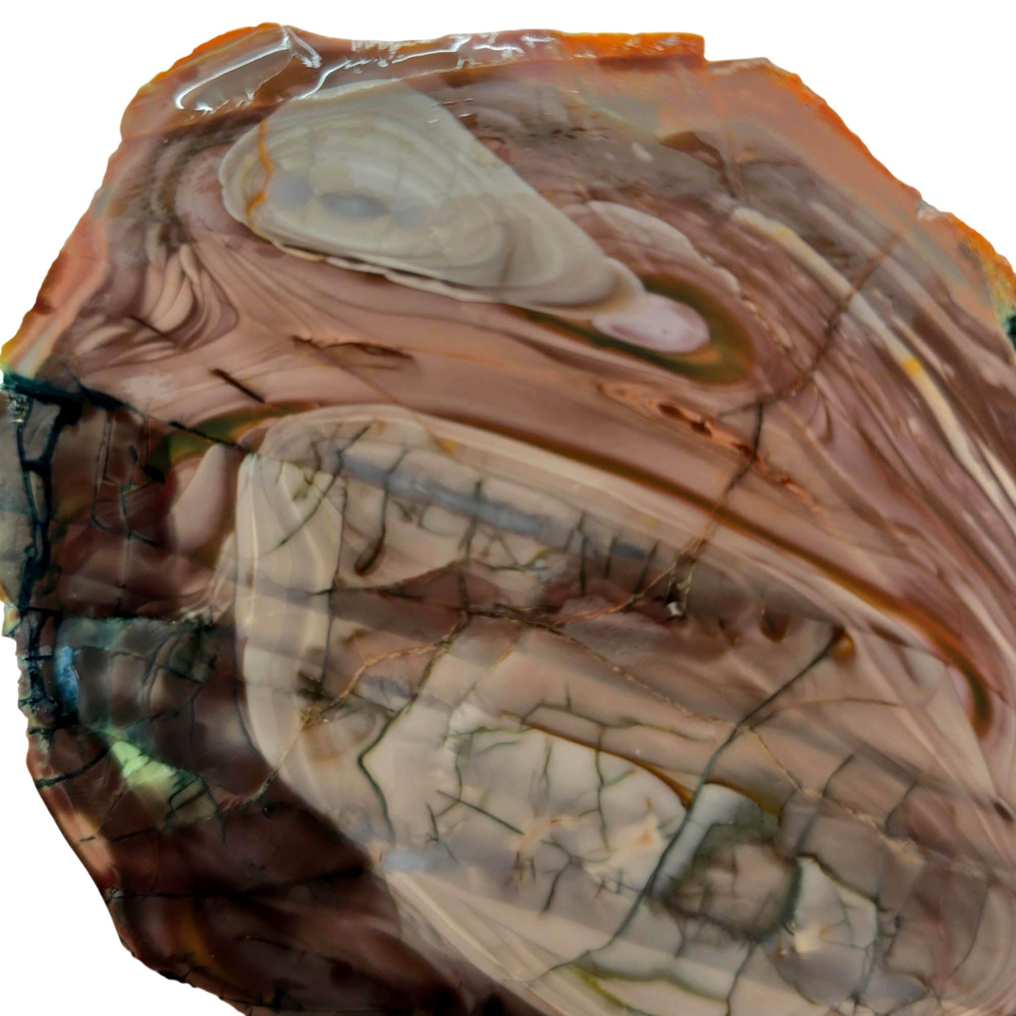 Royal Imperial Jasper Slab - Pink Orbs Willow Creek Style Mexico #3897-Photo4