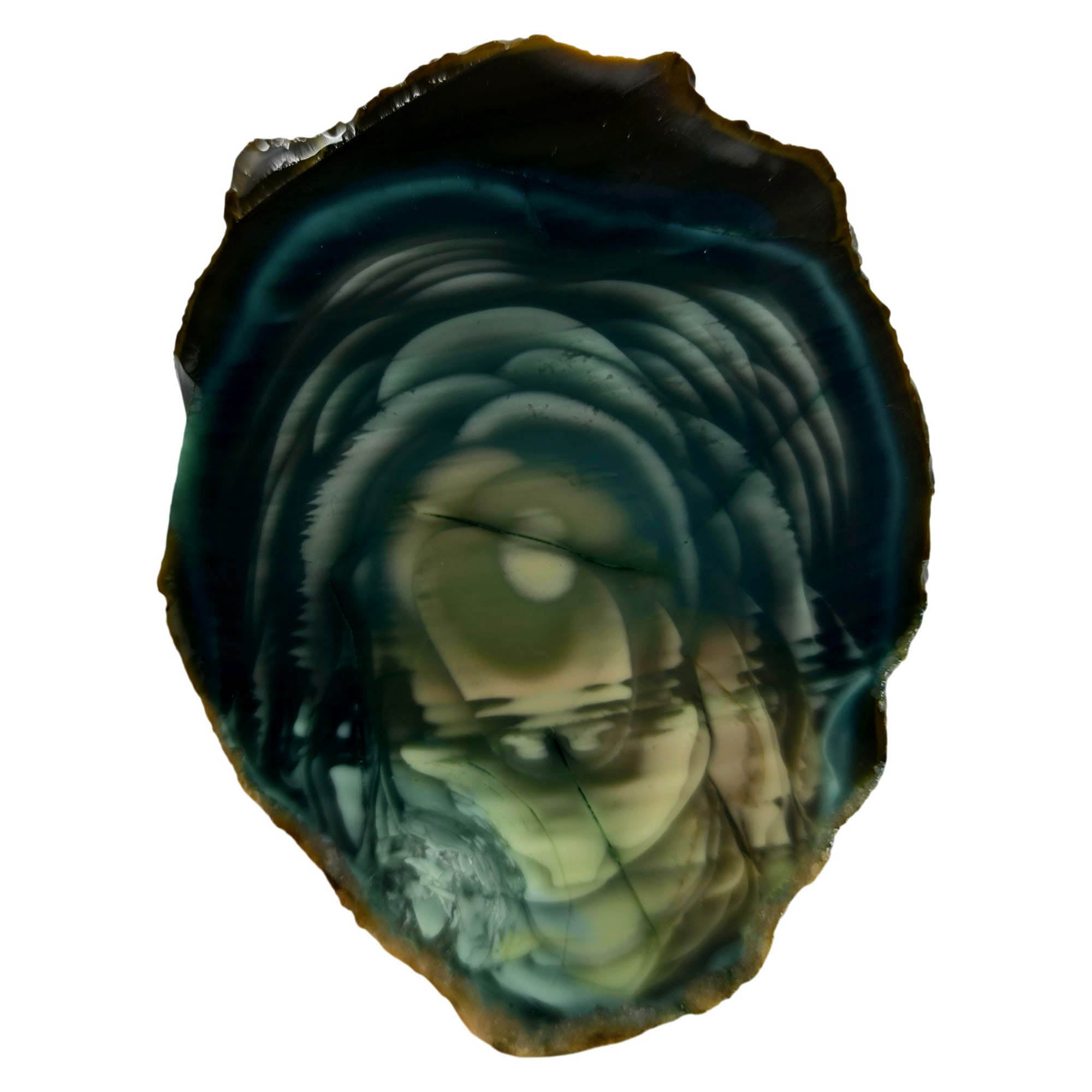 Royal Imperial Jasper Slab – Mesmerizing Green Blue Aquatic Scene Museum Quality #3906-Photo3