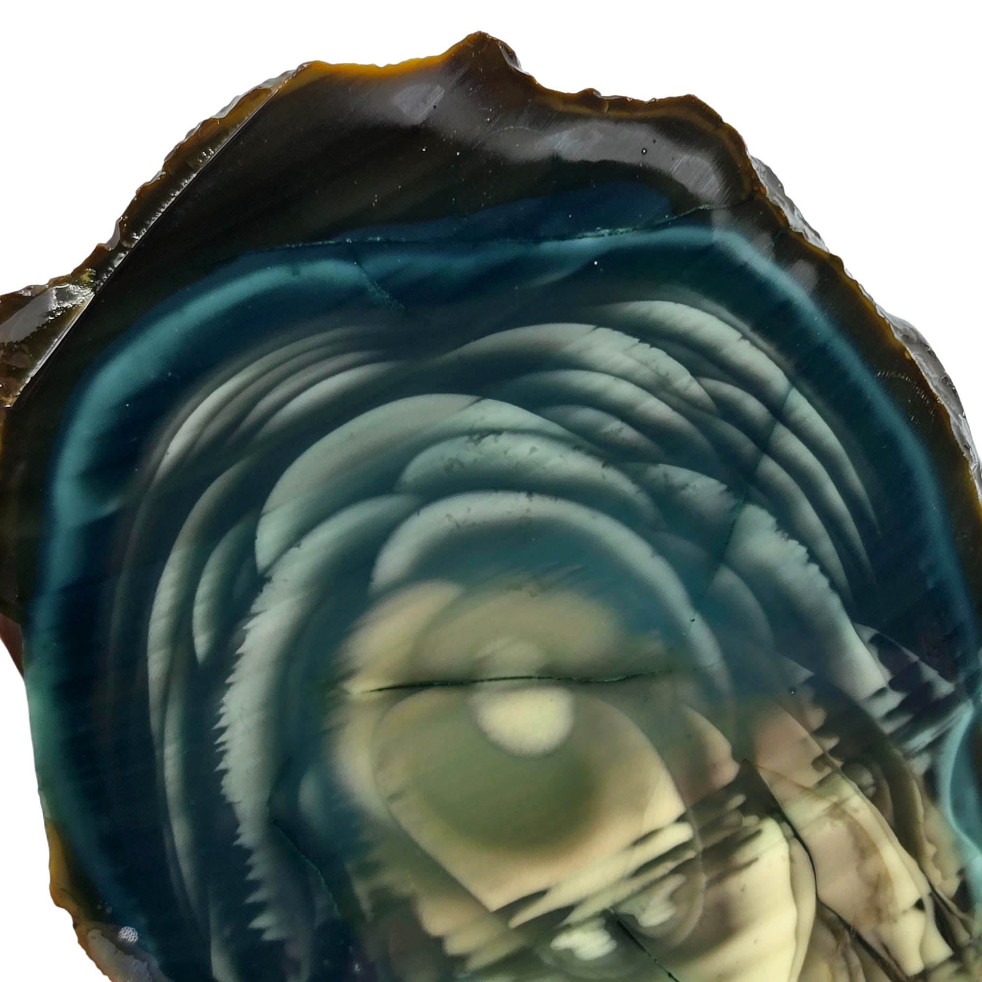 Royal Imperial Jasper Slab – Mesmerizing Green Blue Aquatic Scene Museum Quality #3906-Photo5