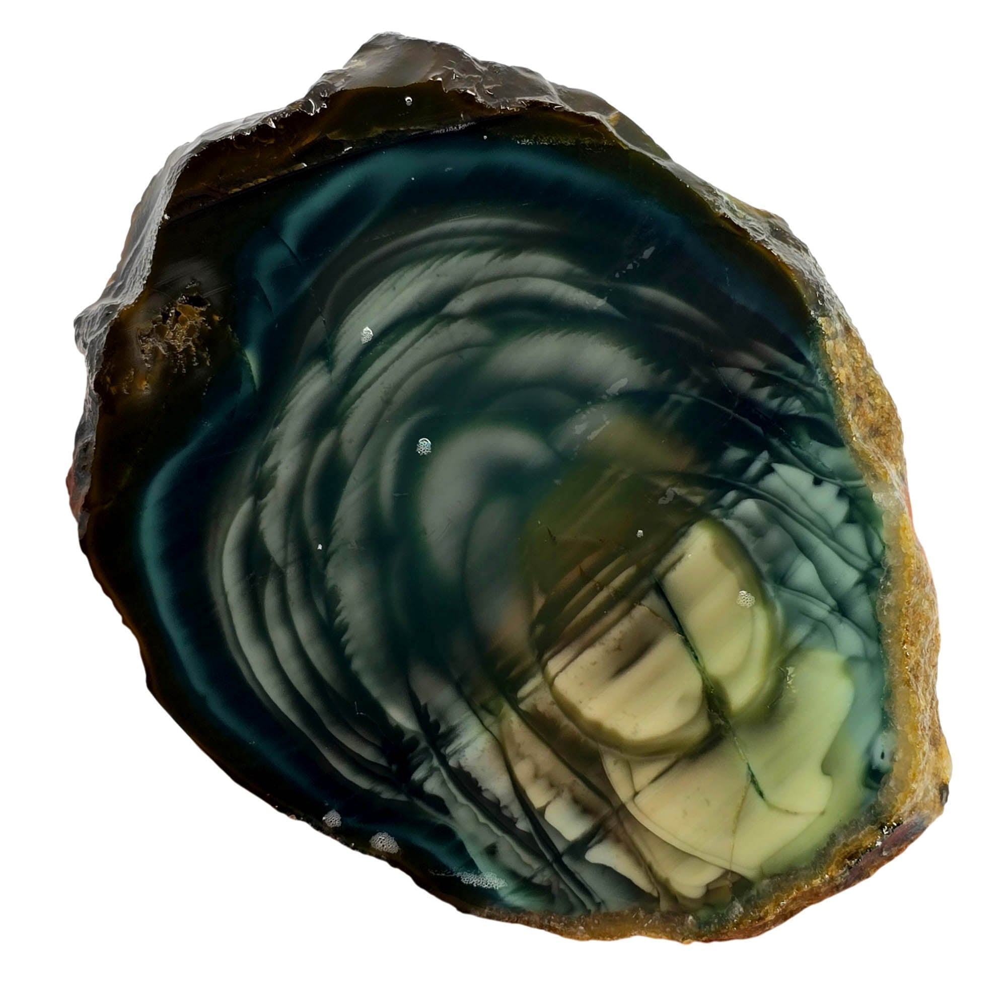 Royal Imperial Jasper Slab – Mesmerizing Green Blue Aquatic Scene Museum Quality #3906-Photo6