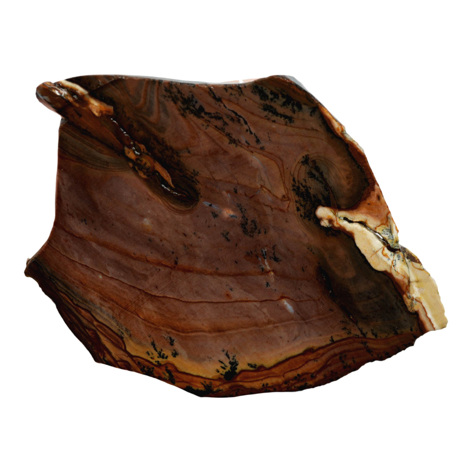 Purple Biggs Picture Jasper Slab – Deep Purple Rolling Hills Dendrites #3912-2