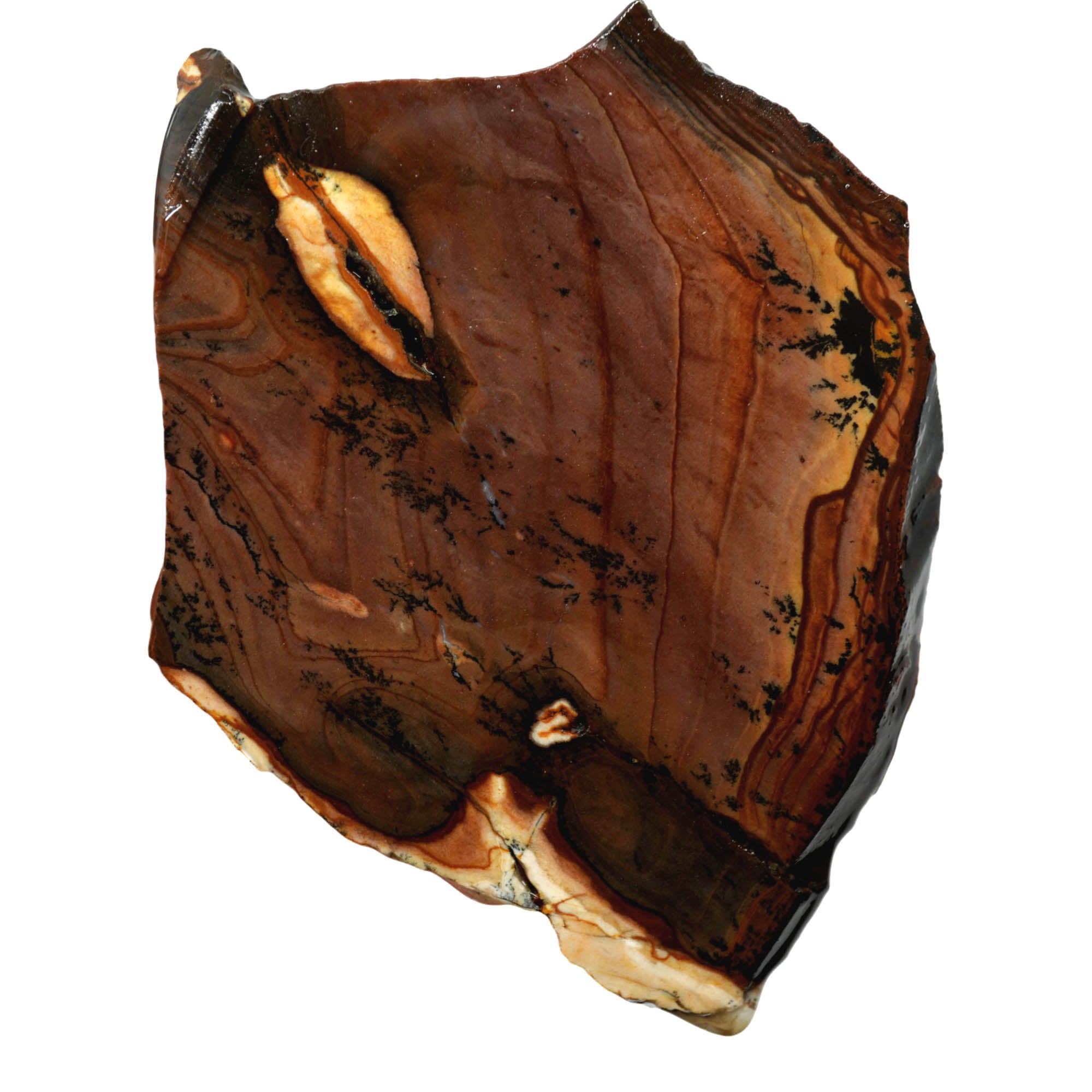 Purple Biggs Picture Jasper Slab – Deep Purple Rolling Hills Dendrites #3912-4