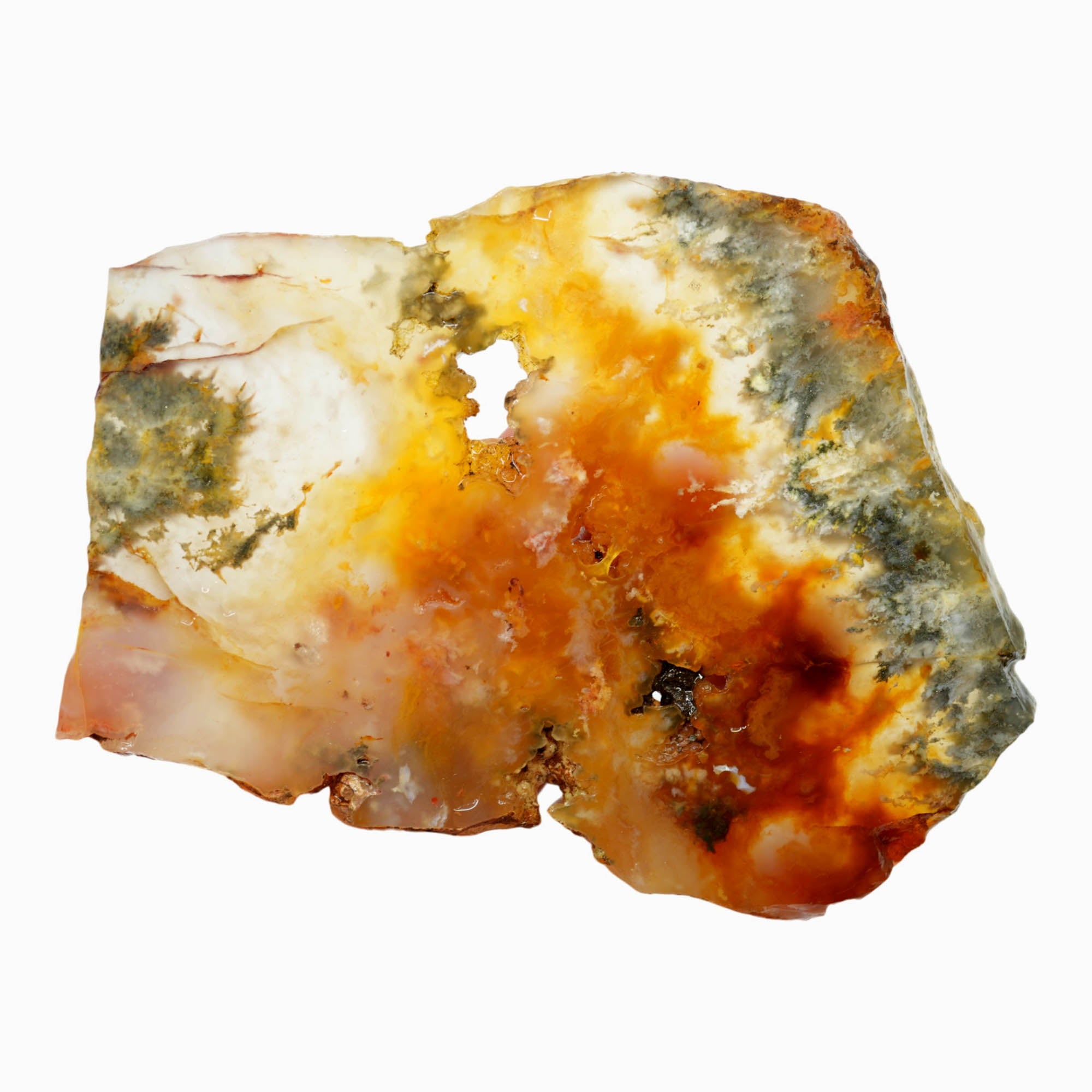 Graveyard Point Plume Agate Slab – Marcasite Inclusions Drusy Voids #3913-Photo6