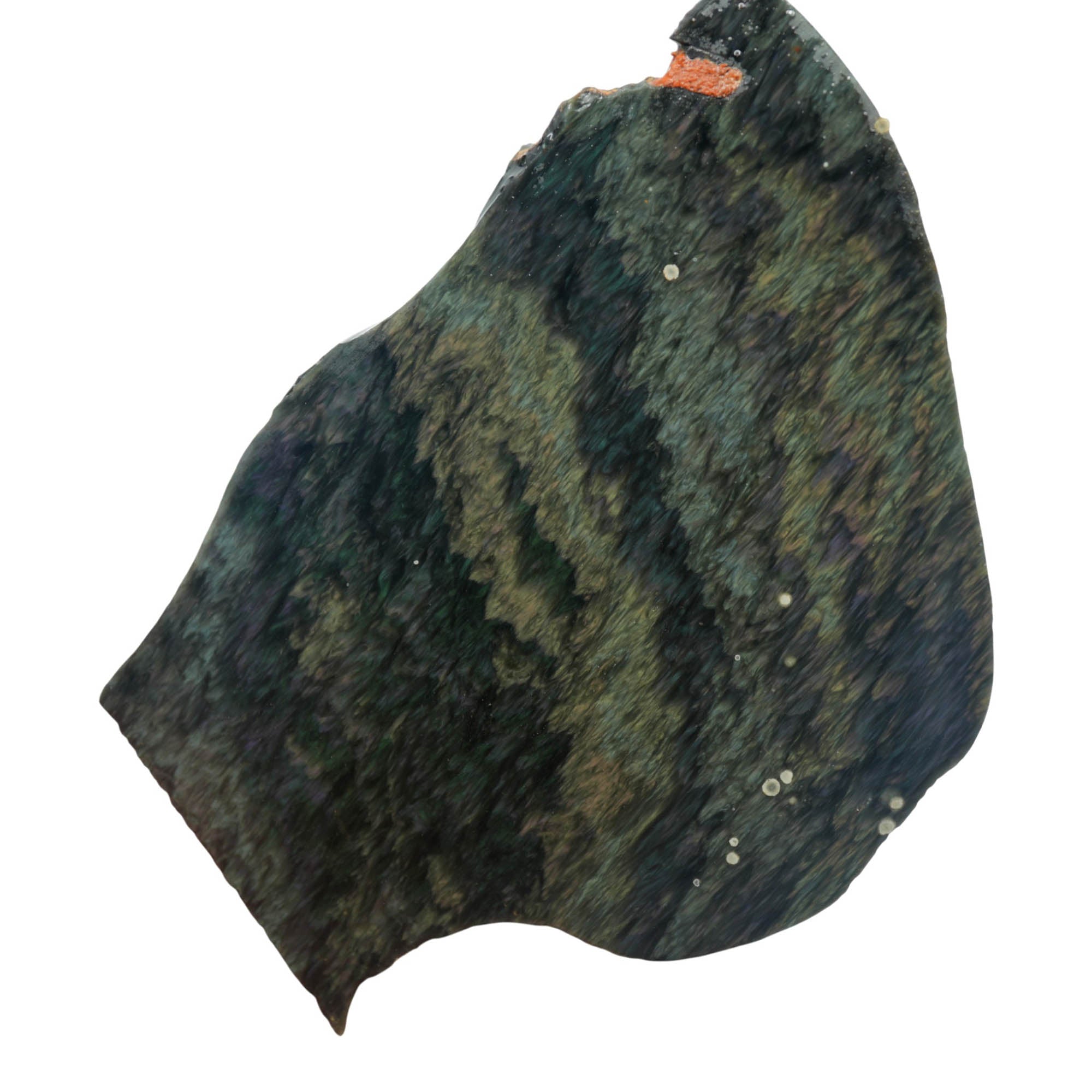 Mexican Velvet Obsidian Slab – Prime Color Flash Chatoyancy #3920-Photo2