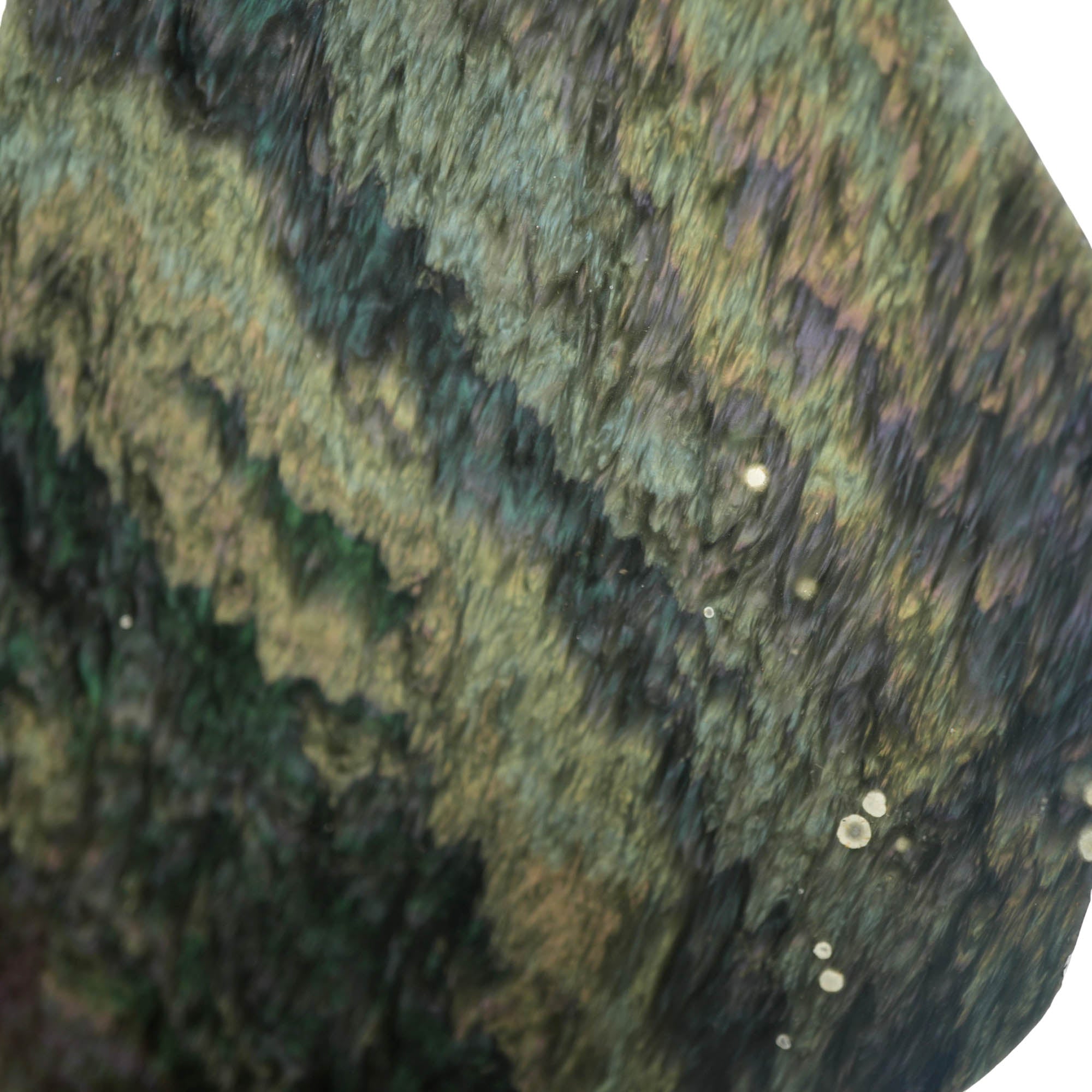 Mexican Velvet Obsidian Slab – Prime Color Flash Chatoyancy #3920-Photo5