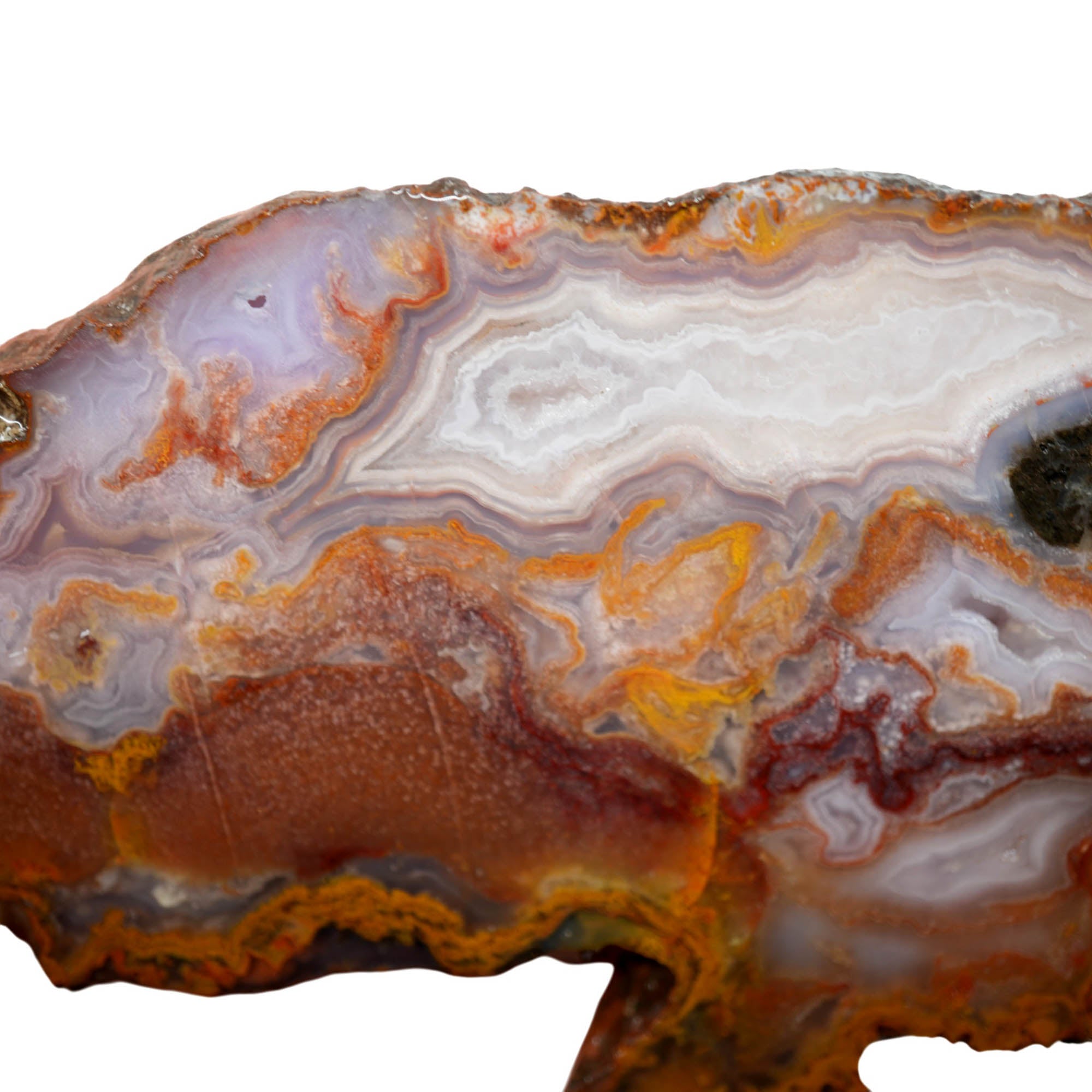 Agua Nueva Agate Slab – Purple Fortification Moss Drusy Mexican #3934-Photo5