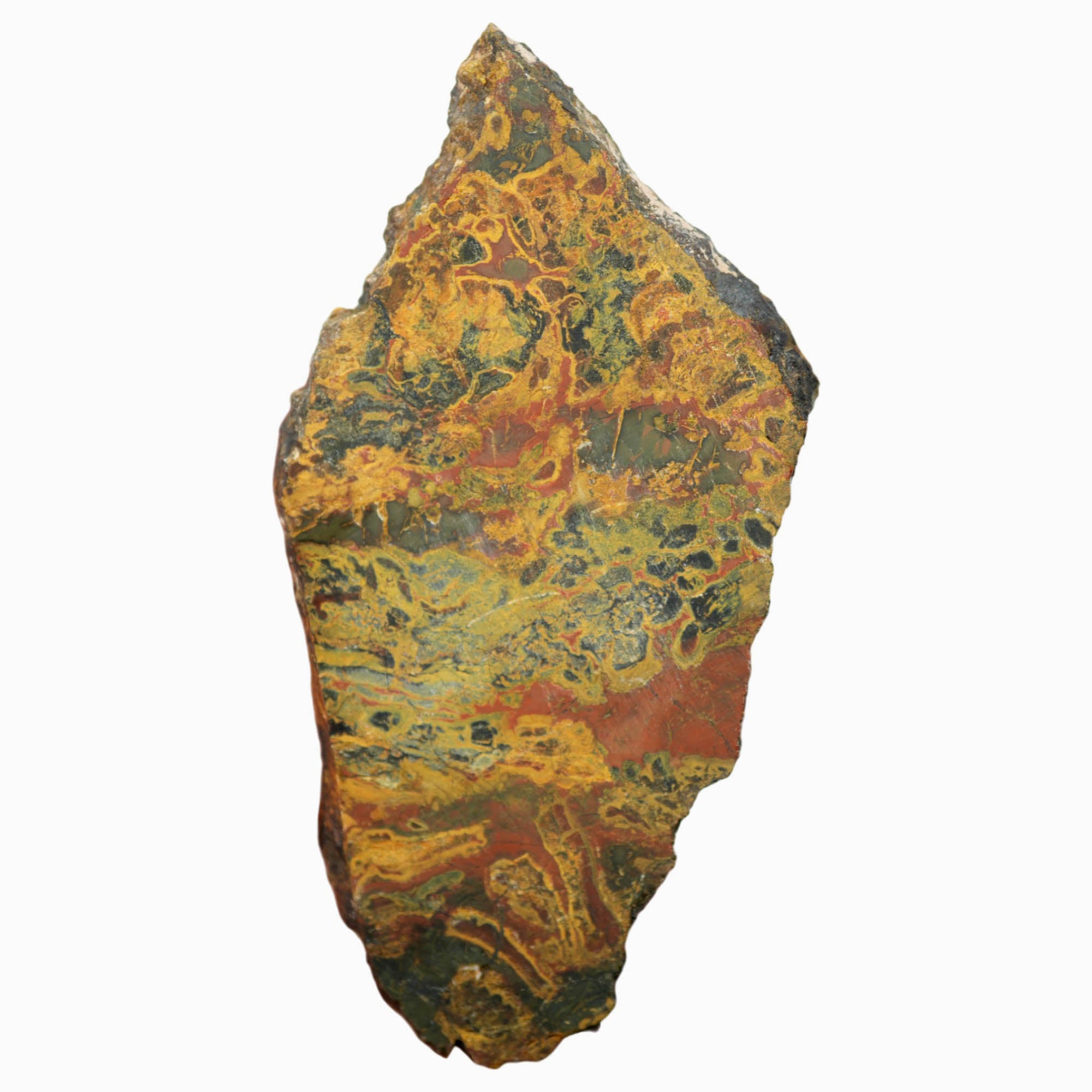 Kaleidoscope Jasper Slab Dry – Organic Blue Red Black Floating Orb #3935-Photo1