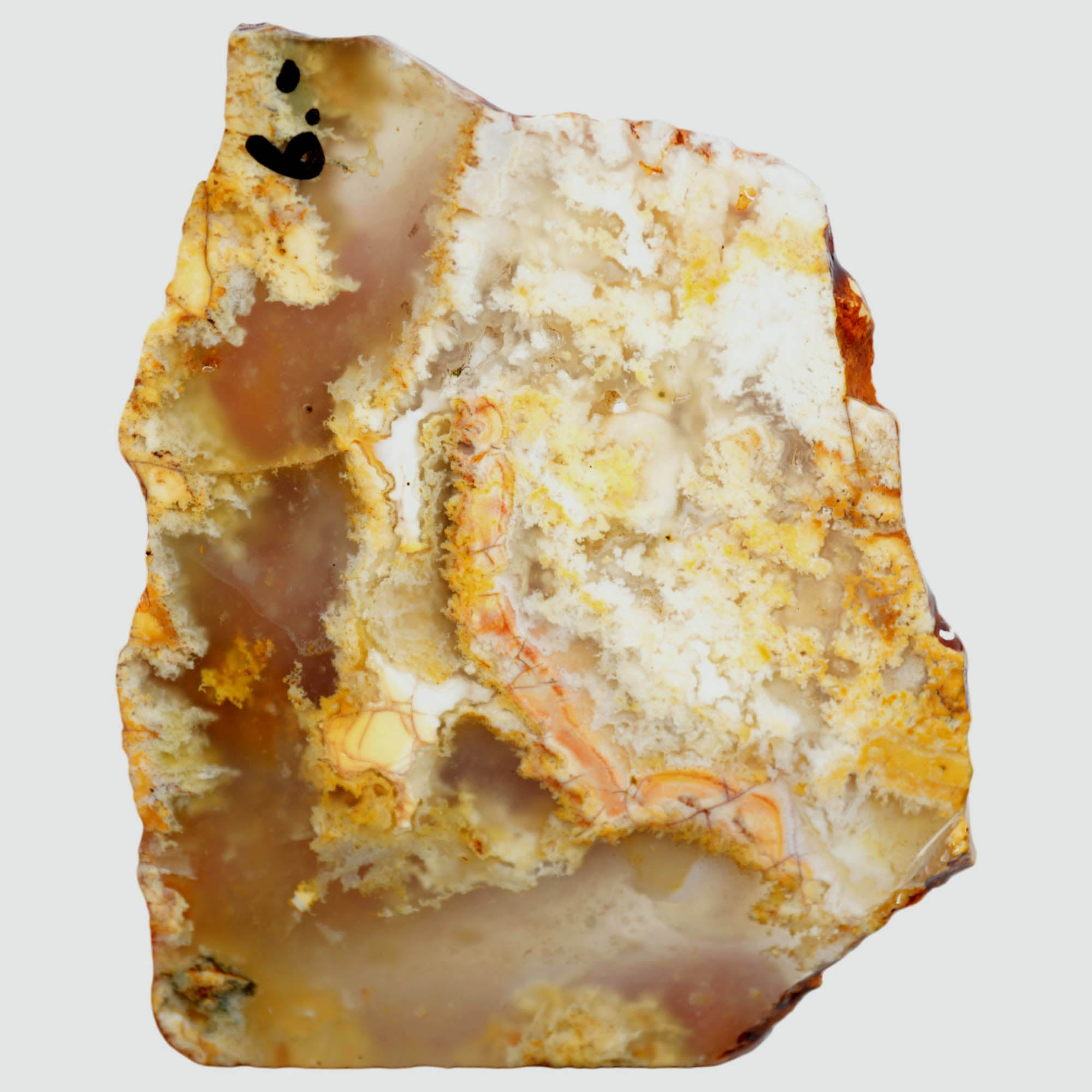 Regency Rose Plume Agate Slab - Red Wavy Jasper Flow #3952-Photo3