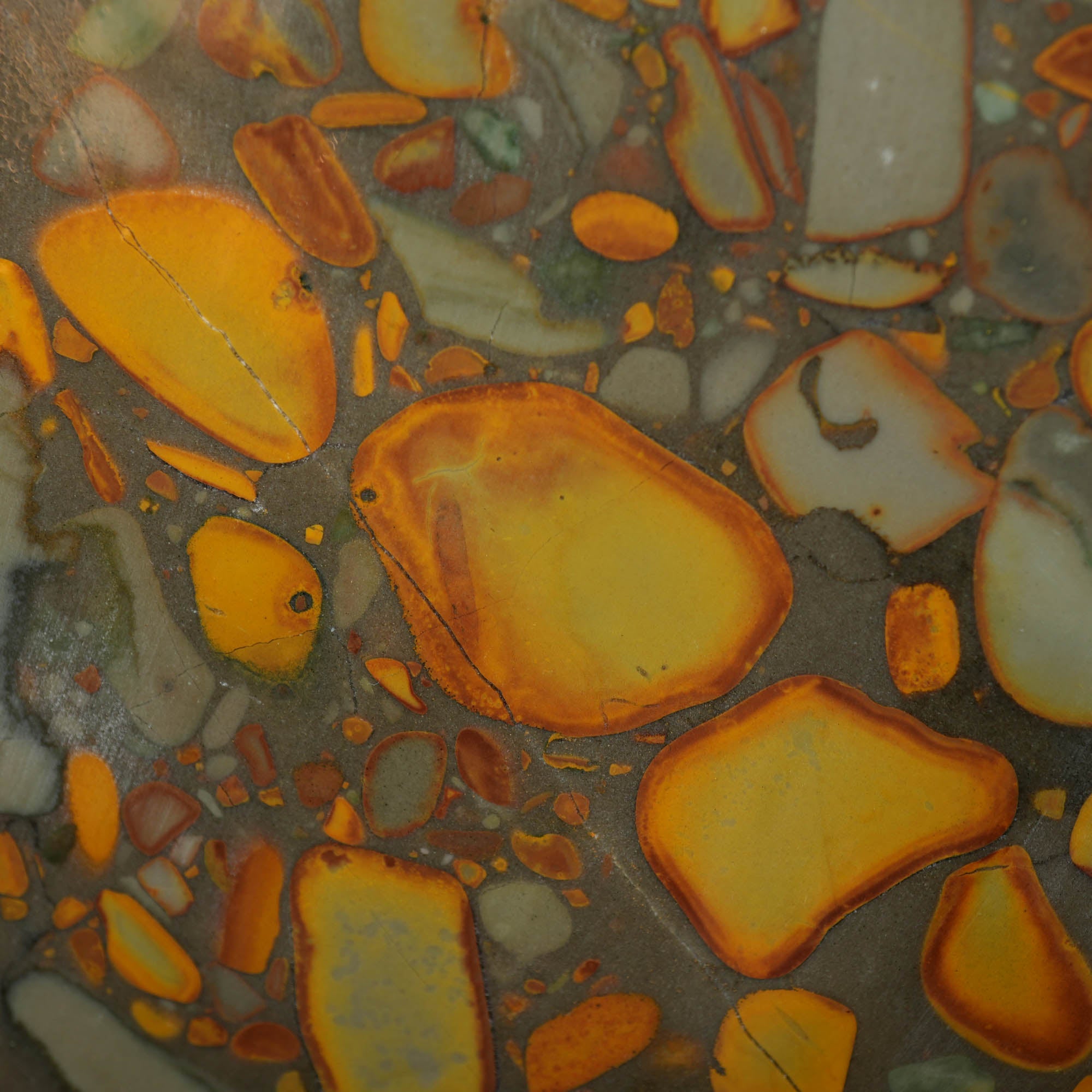 Bamboo Jasper Slab - Captivating Conglomerate Pattern Indonesian #3954-Photo4