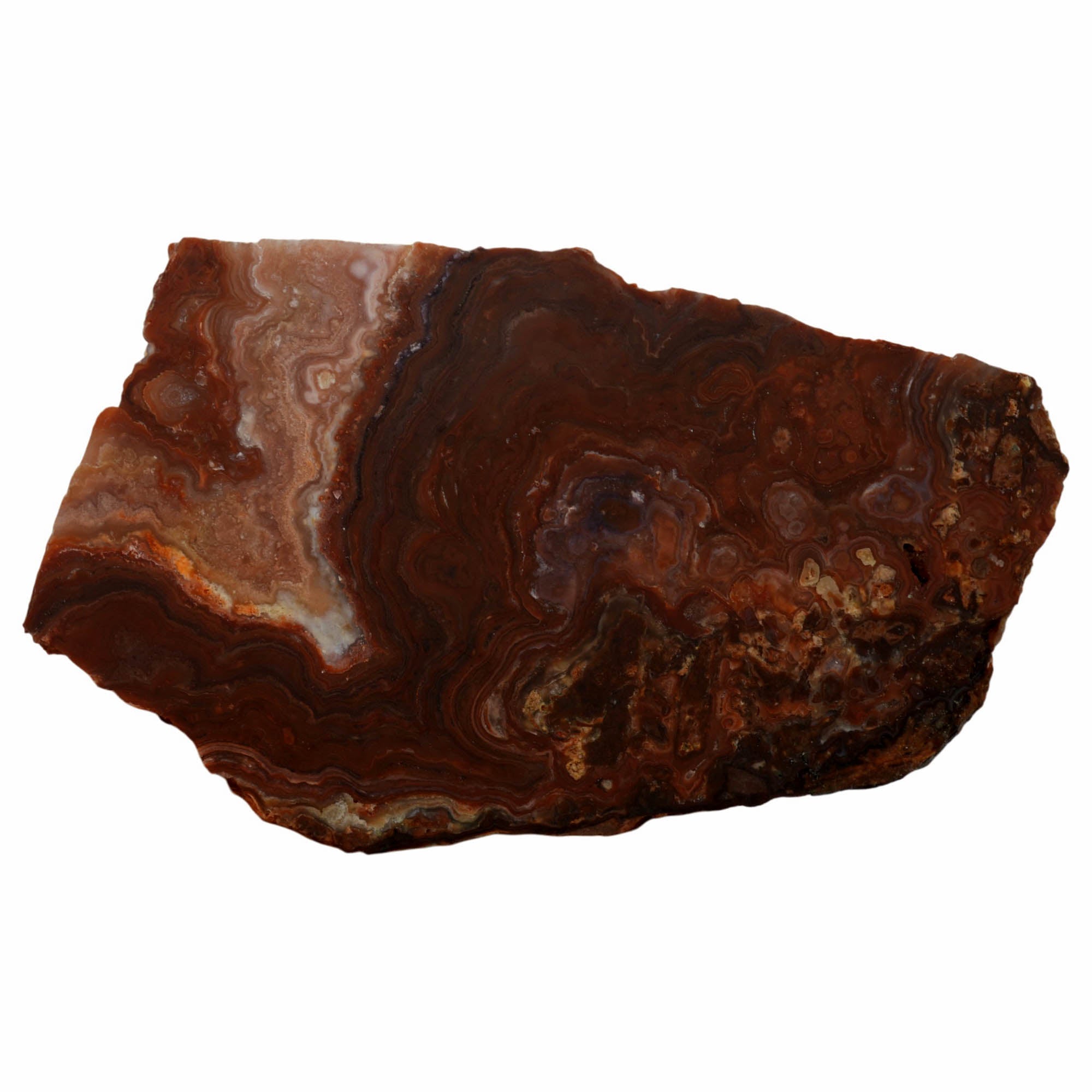 Fire Horizon Agate Slab - Wavy Red Lace Pink Clouds Dry #3962-Photo6