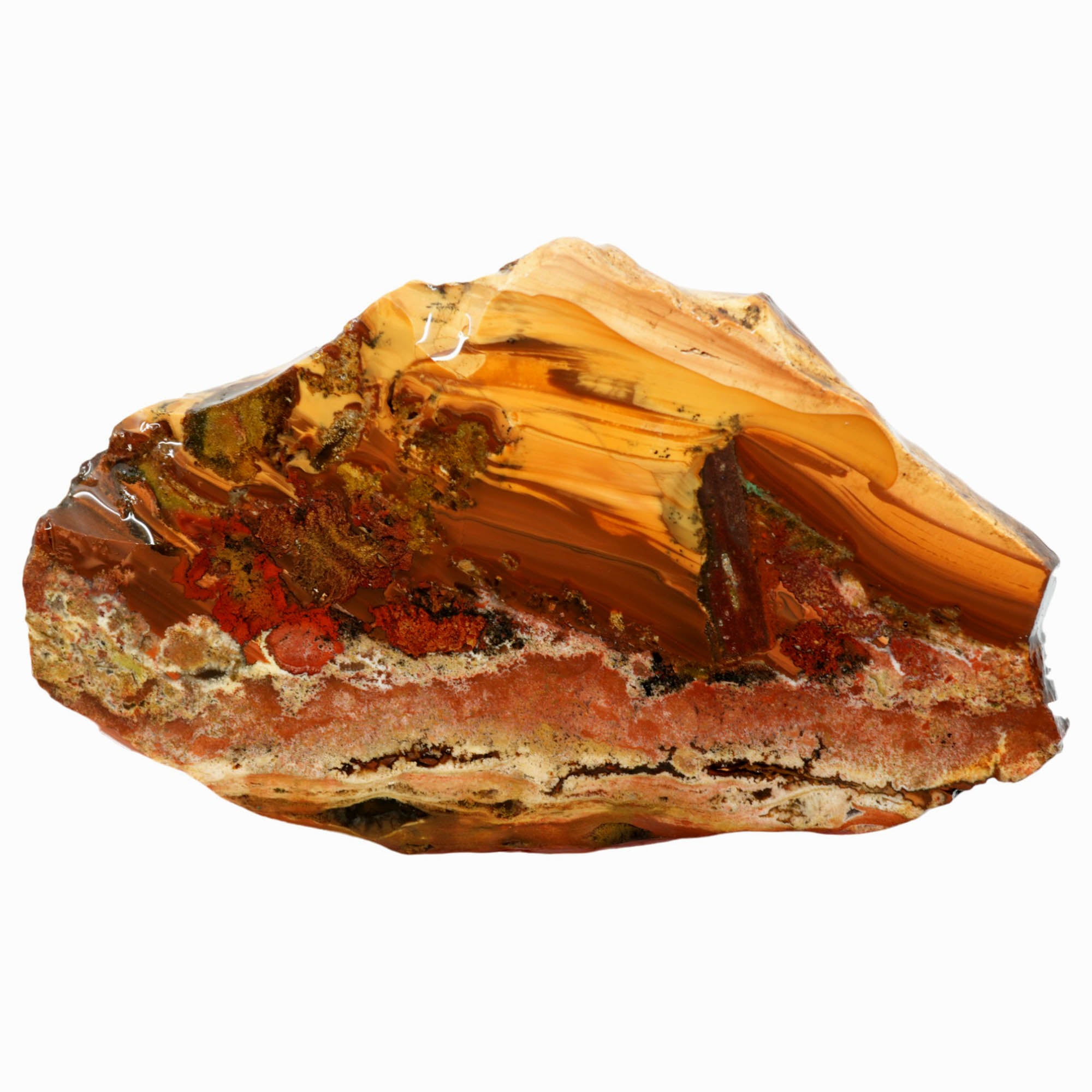 Rim Jasper Slab Classic Pattern Moss Agate Prineville Oregon #3970-Photo1