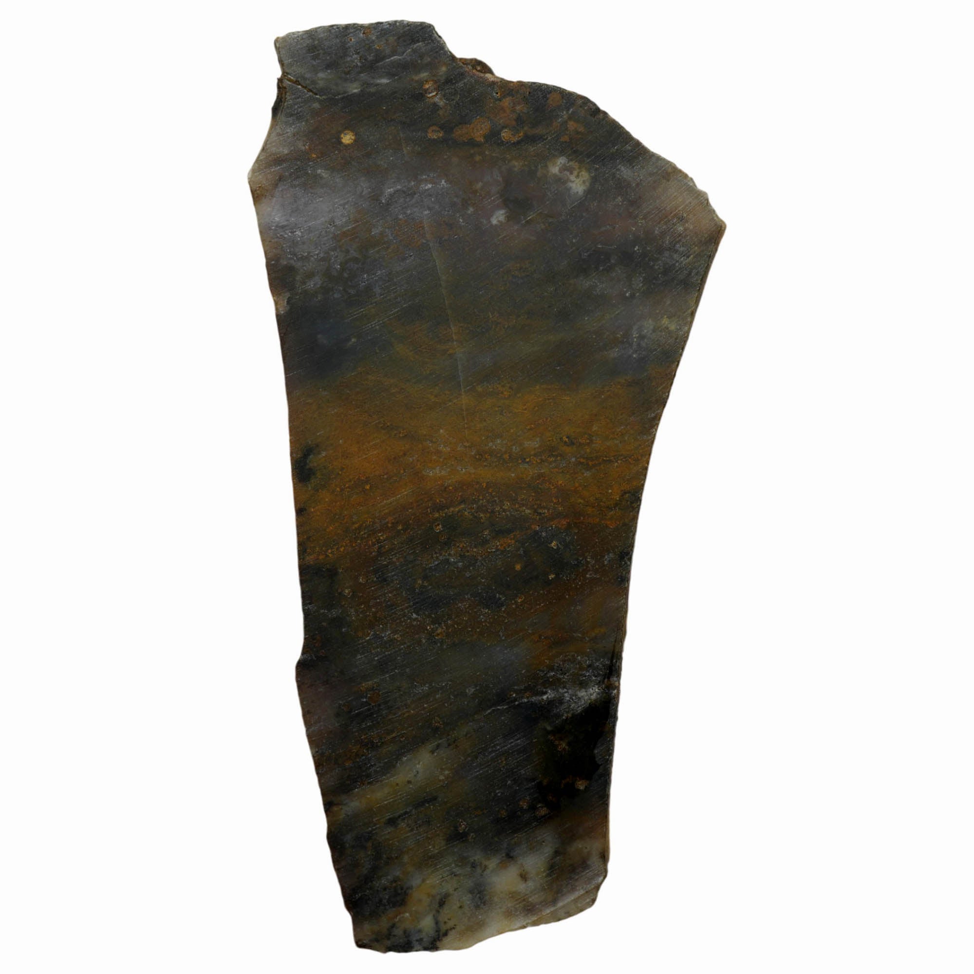 Ochoco Sunset Agate Slab Dry – Mossy Patterns Center Banding Rare #3972-Photo8