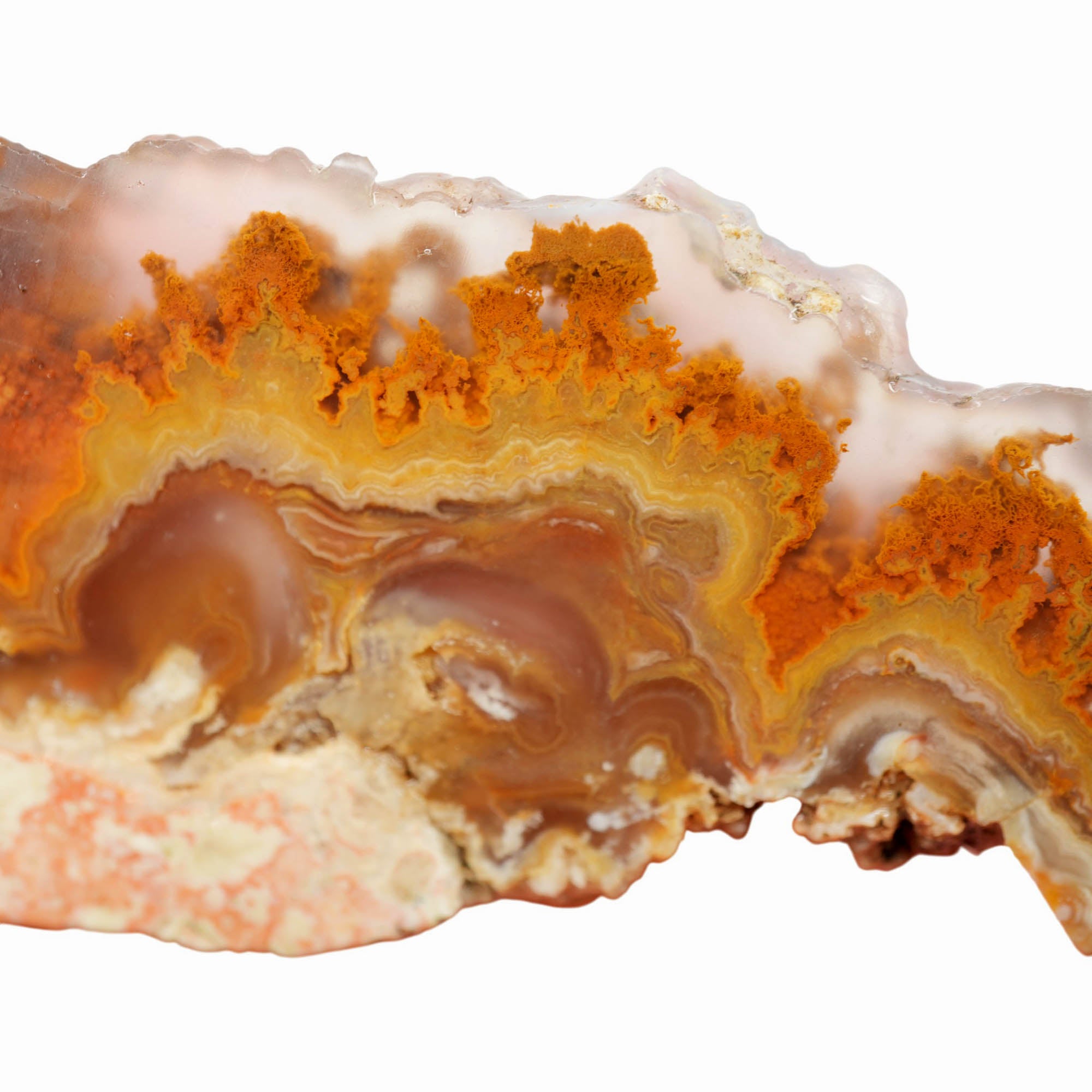 Lysite Agate Slab – Plume Moss Flowing River Wyoming Blizzard Stone #3987-Photo2